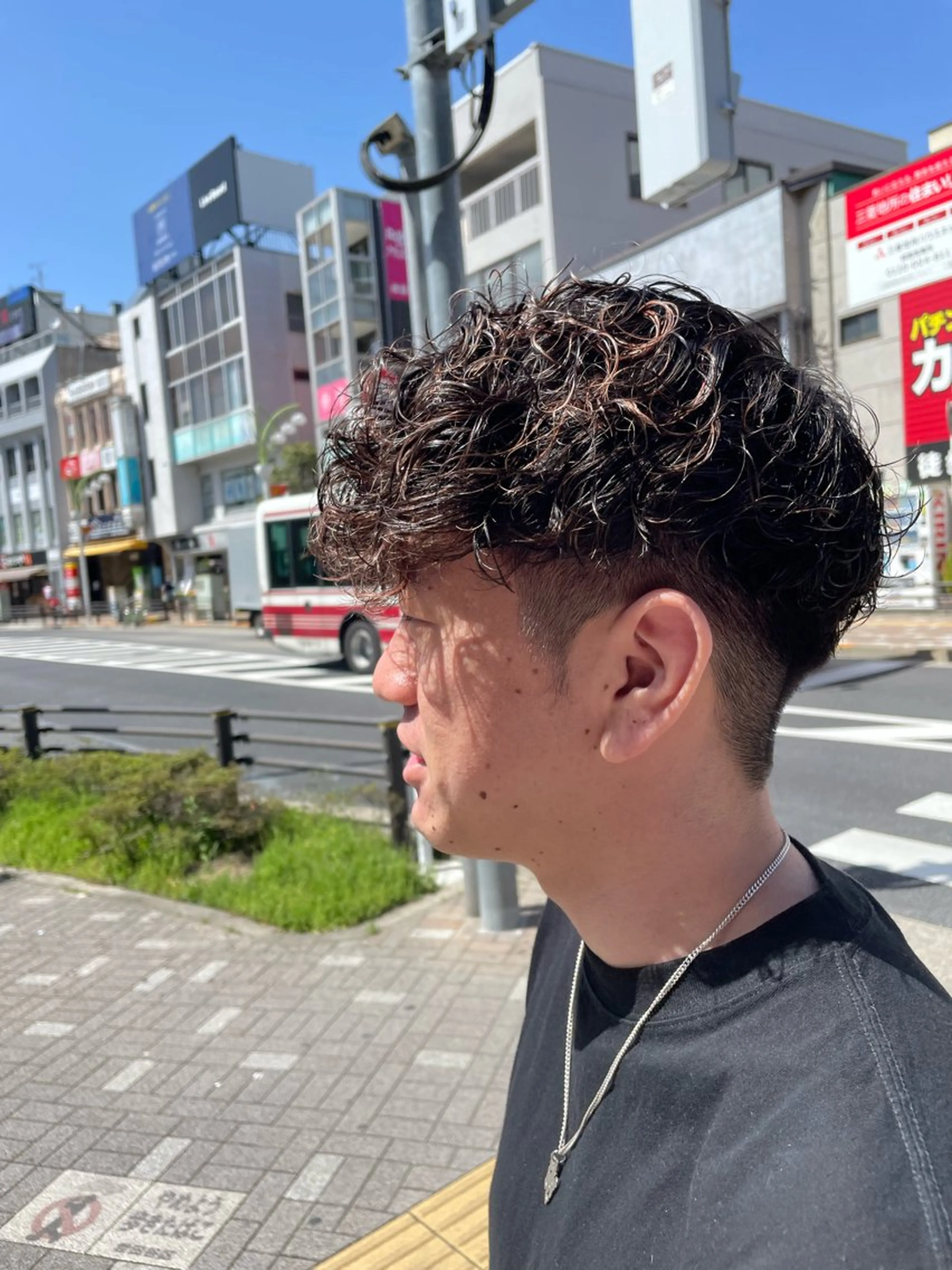 ショート パーマ メンズ スペインカール SHUN メンズパーマのヘアスタイル