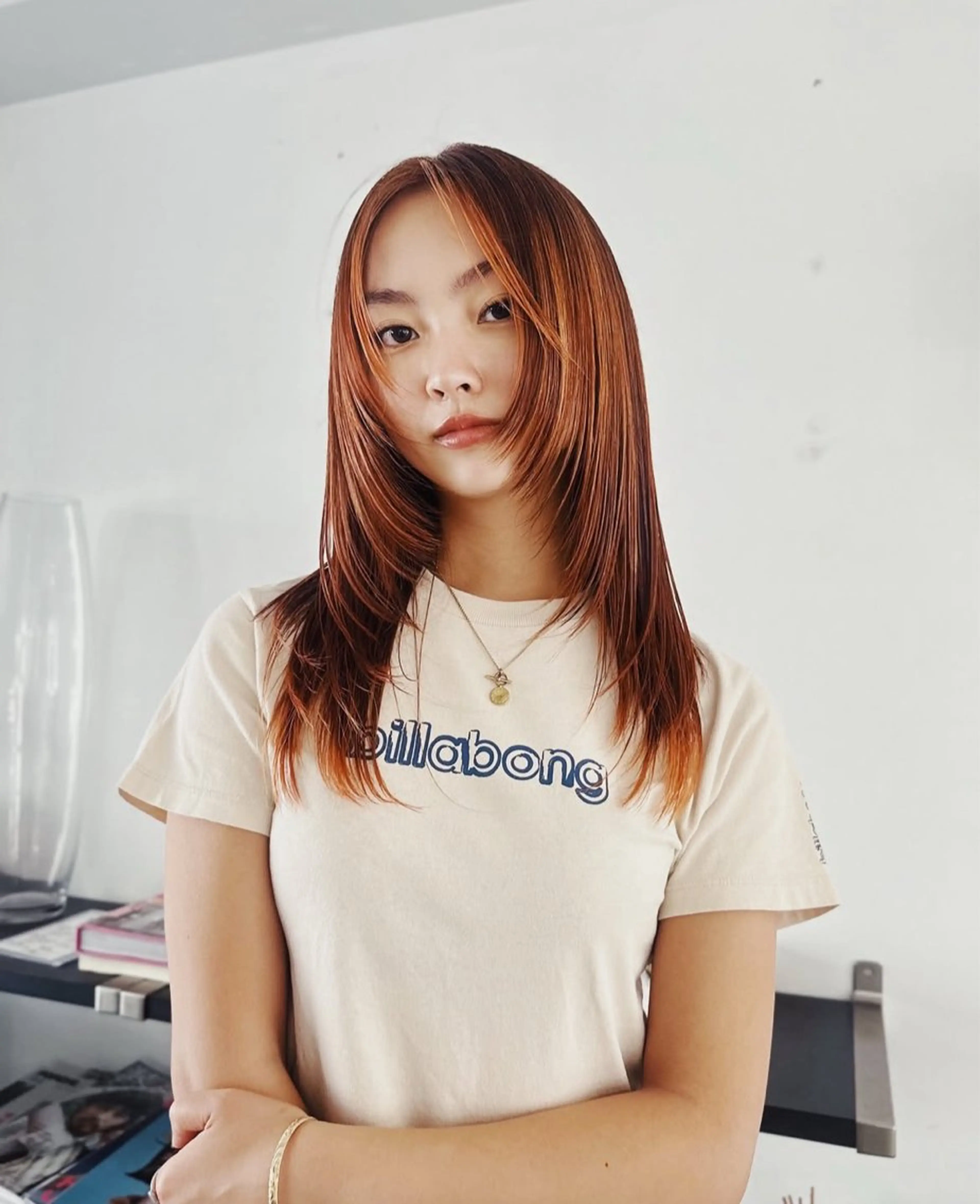 【限定クーポン🧶】顔周りカット+カラー+systemトリートメントの写真