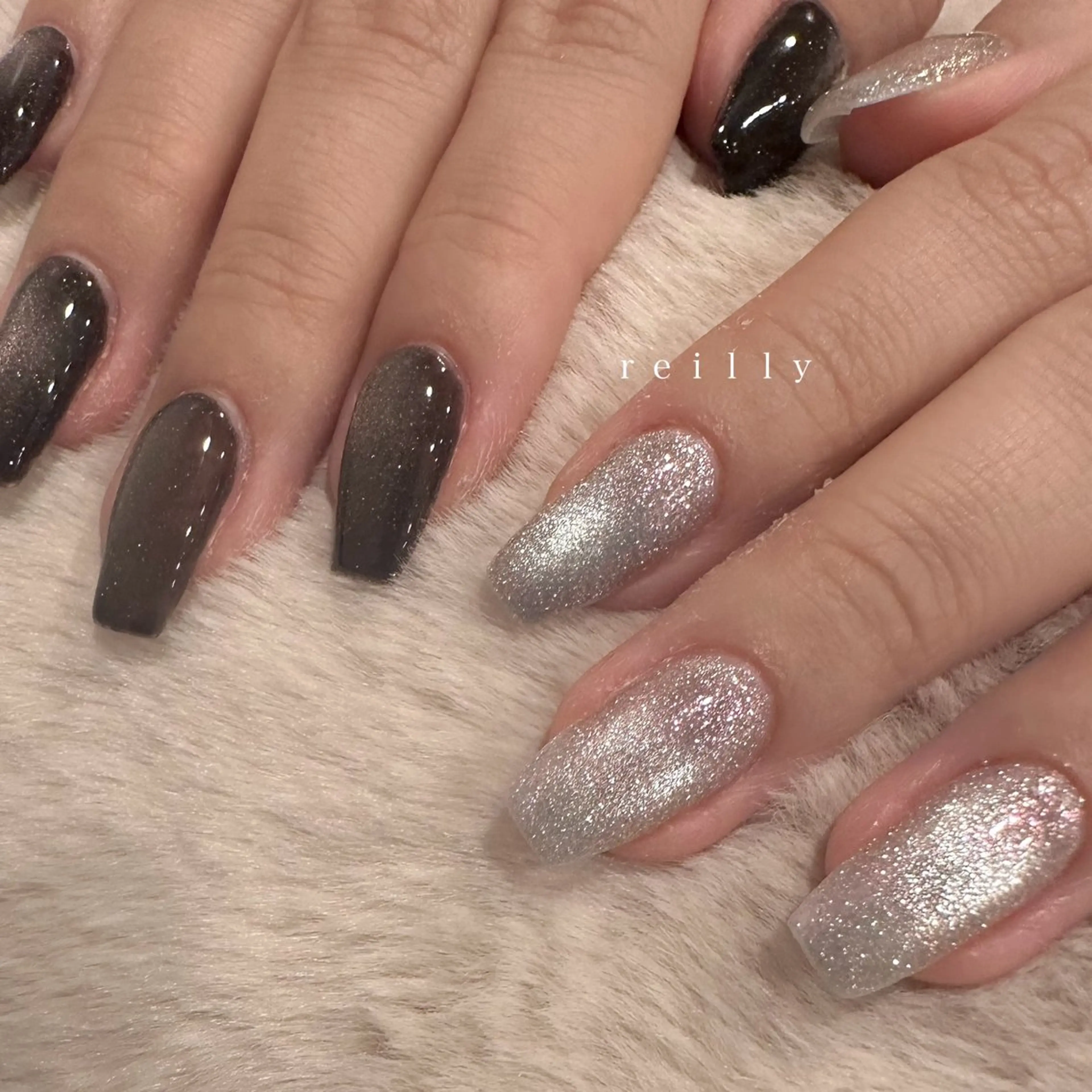 ネイル チークネイル クリアネイル フットネイル フレンチネイル ジェルネイル ハンドネイル Reilly nail.所属・Reillynail レイリーネイルのネイルデザイン