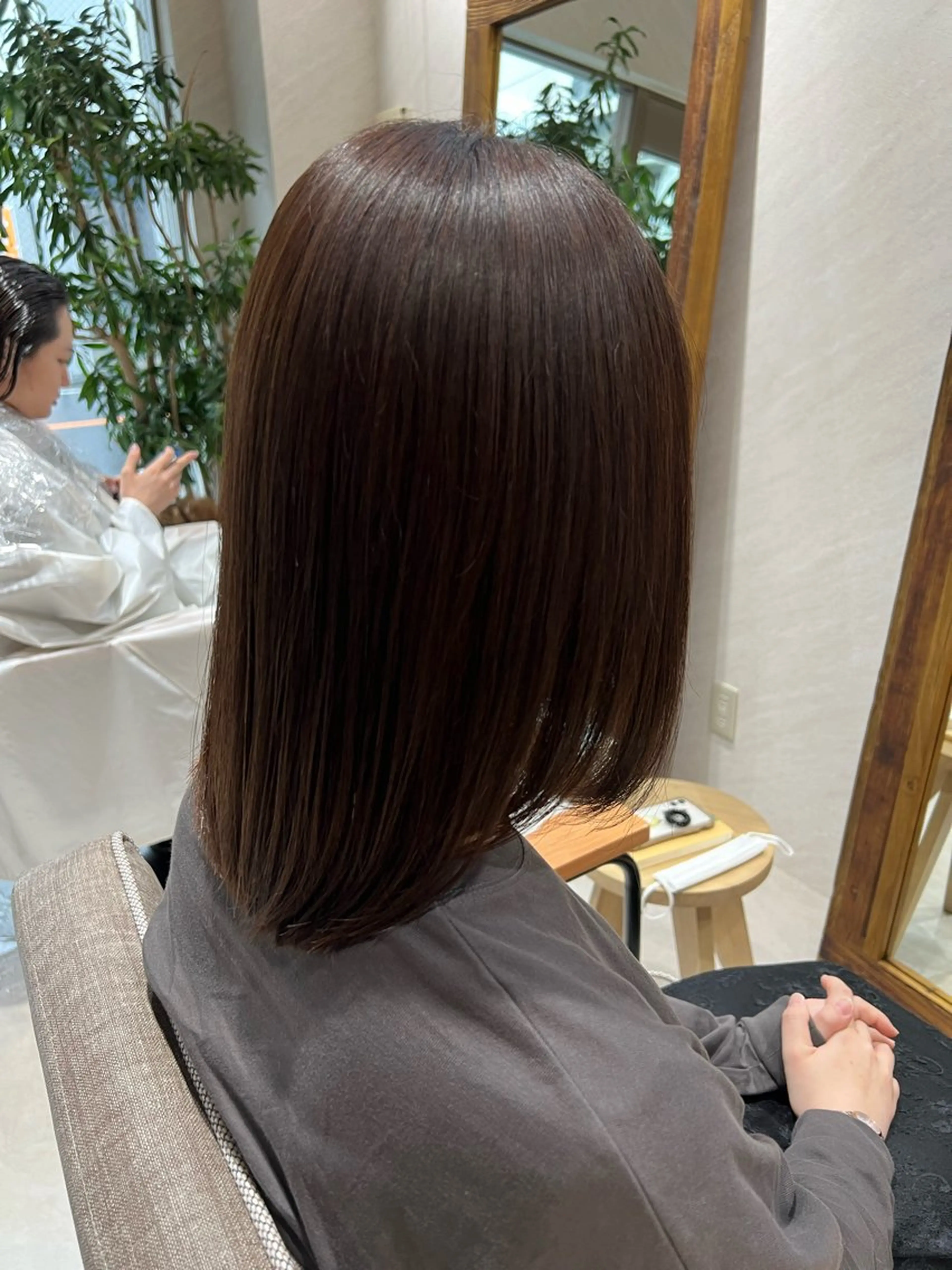 《高級薬剤使用》小顔カット+高級薬剤縮毛矯正+高保湿3ステップトリートメントの写真