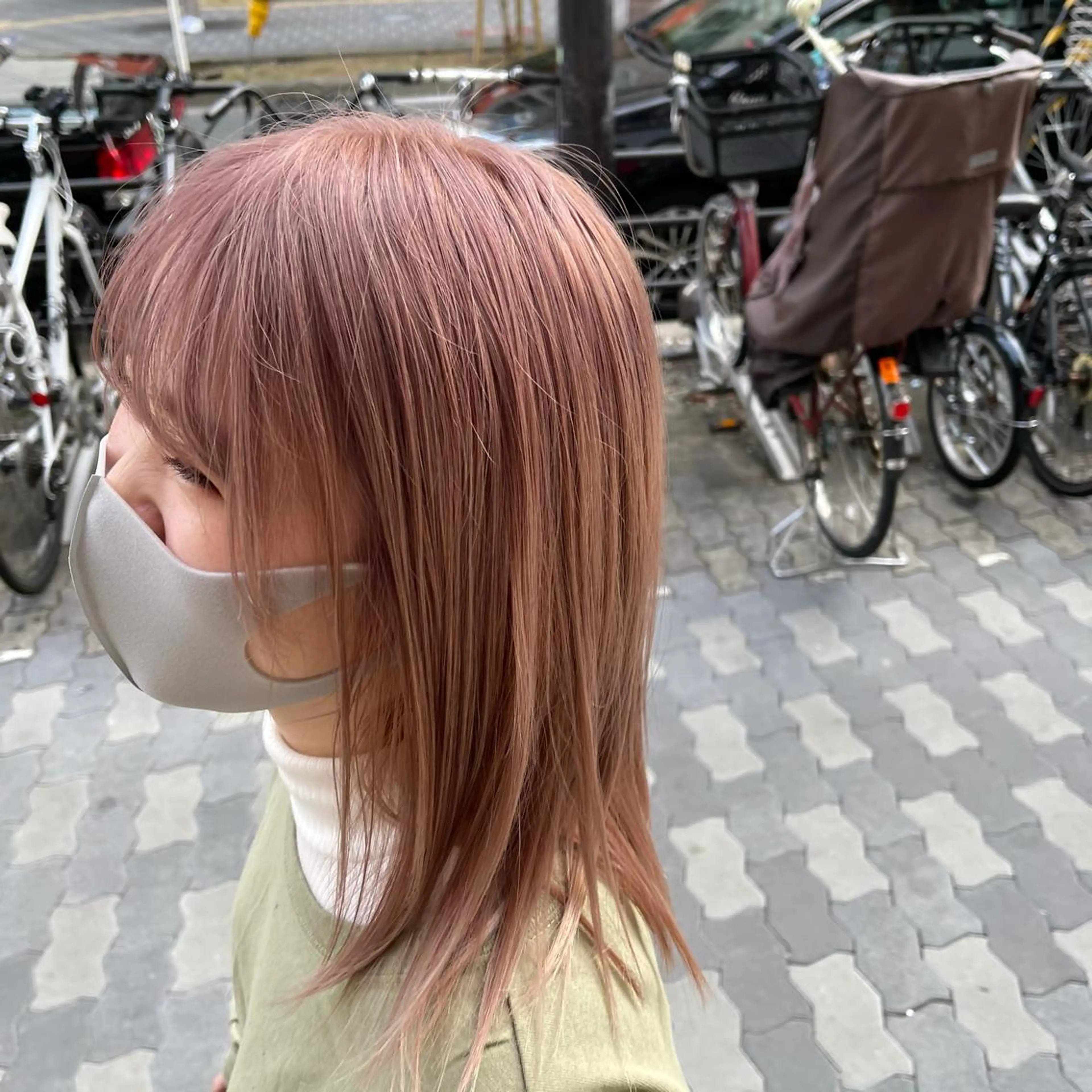 セミロング ワンホンヘア ケラチン/Kaitoのヘアスタイル