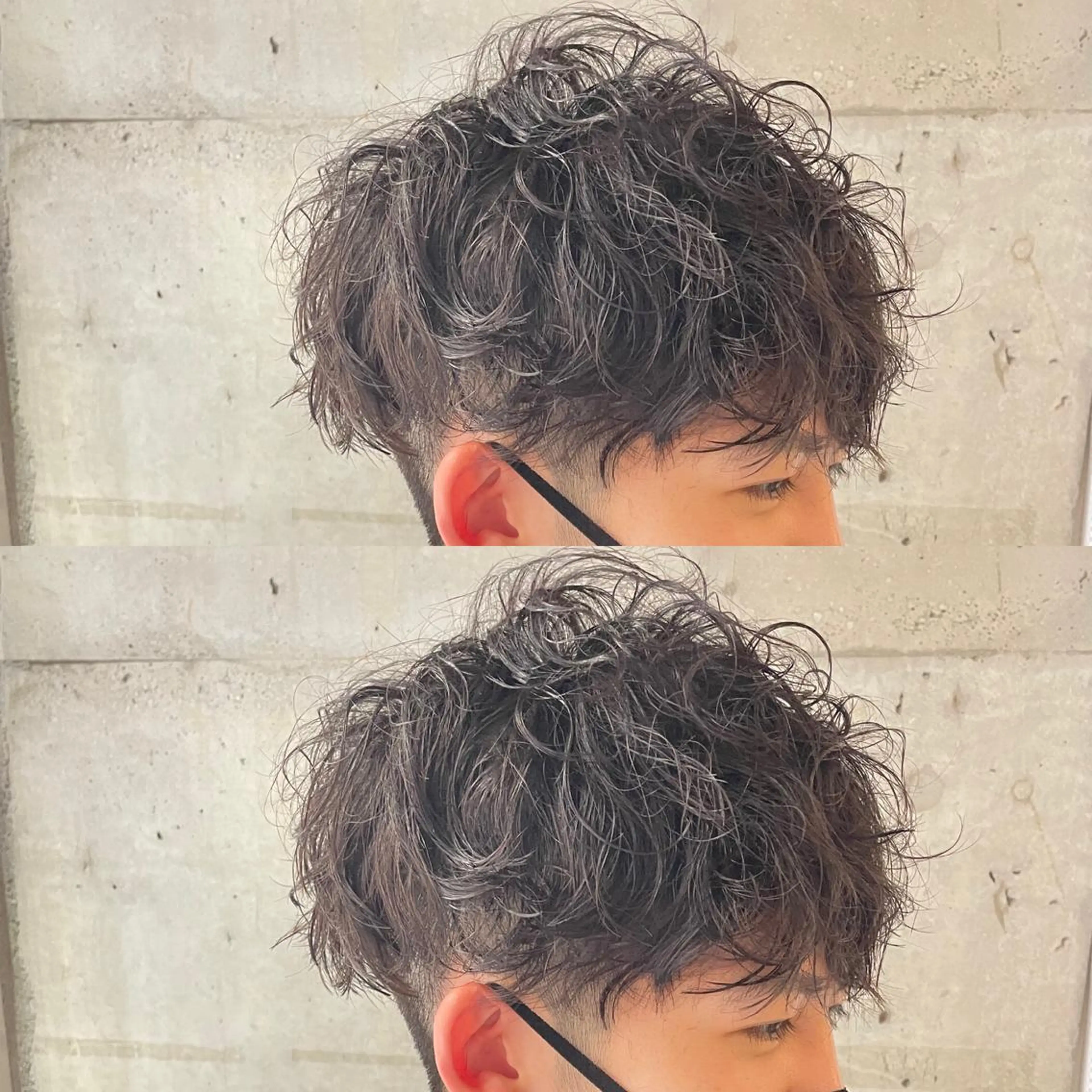 メンズ マッシュ メンズパーマ メンズツイストパーマ ツーブロック 刈り上げ カット パーマ ヘアセット フリーランスシェアサロンルレイル所属・心斎橋/メンズ /ルレイル/地形真希のヘアスタイル