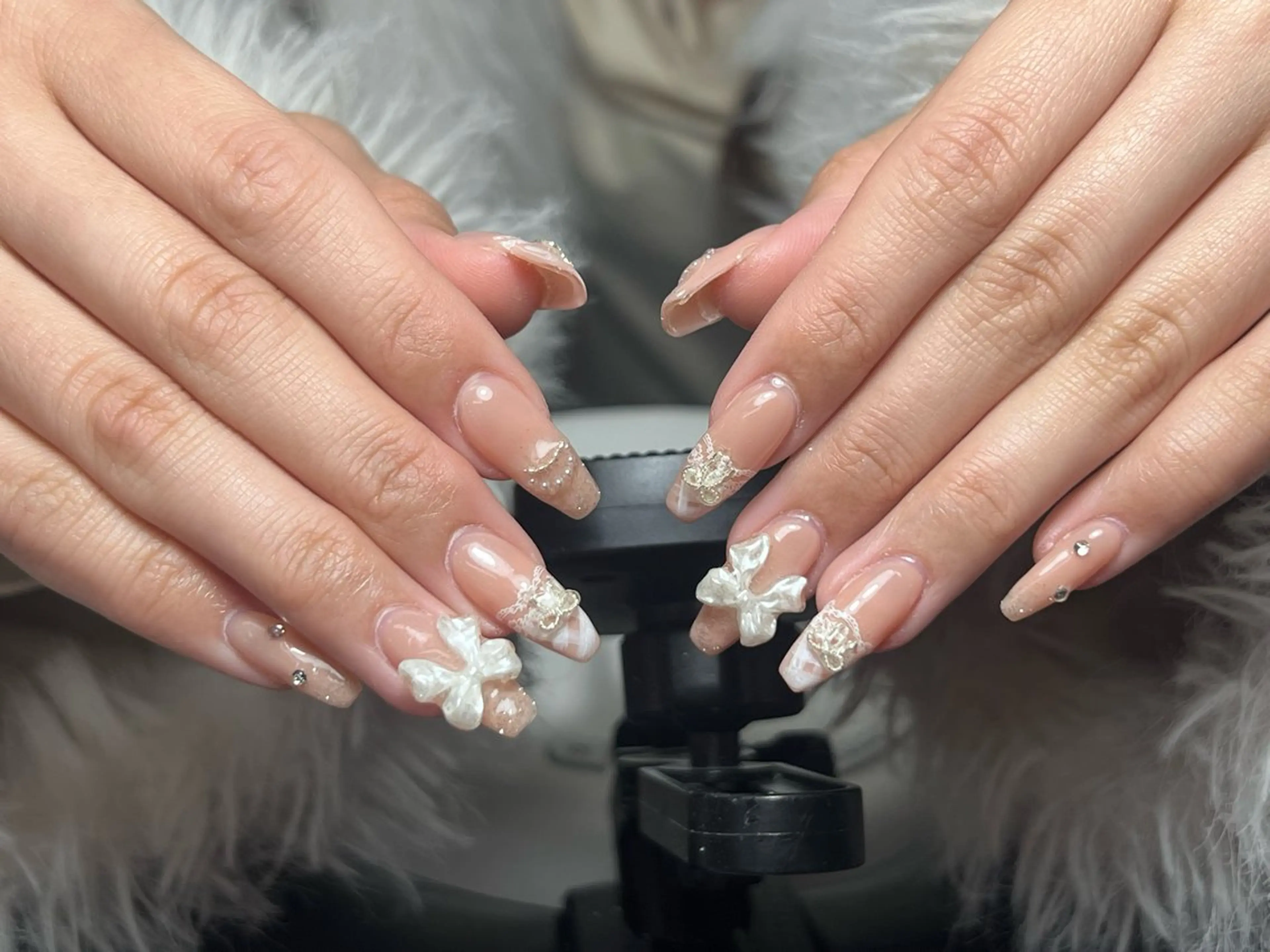 ネイル 韓国ネイル 持ち込み ニュアンスネイル ネイルチップ ハンドネイル Tini ANA.CHUOのネイルデザイン