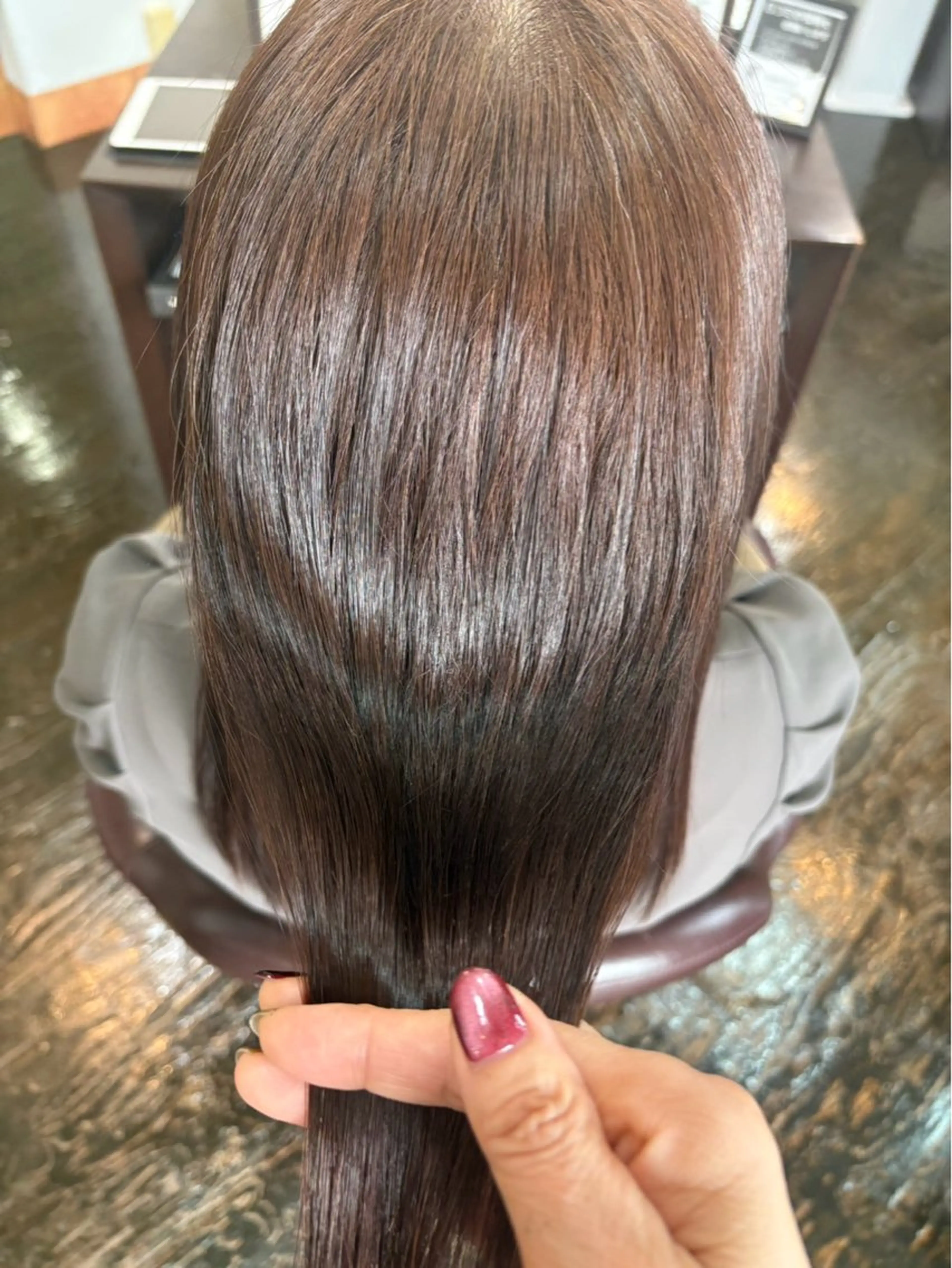 セミロング カラー La Ruelle yoko🐈髪質改善のヘアスタイル