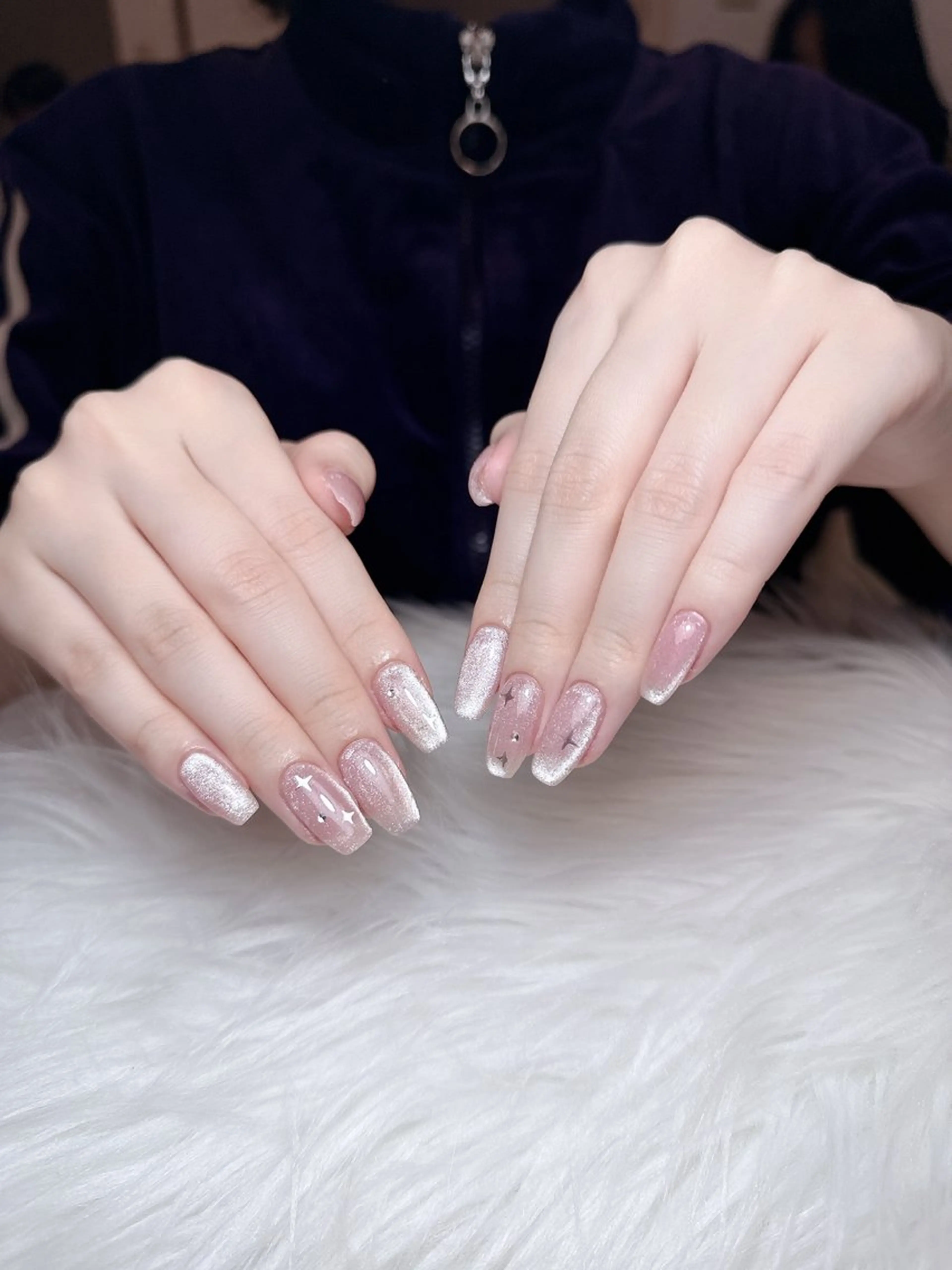 ネイル チークネイル ジェルネイル キラキラネイル 韓国ネイル マグネットネイル フットネイル Vp ネイルのネイルデザイン