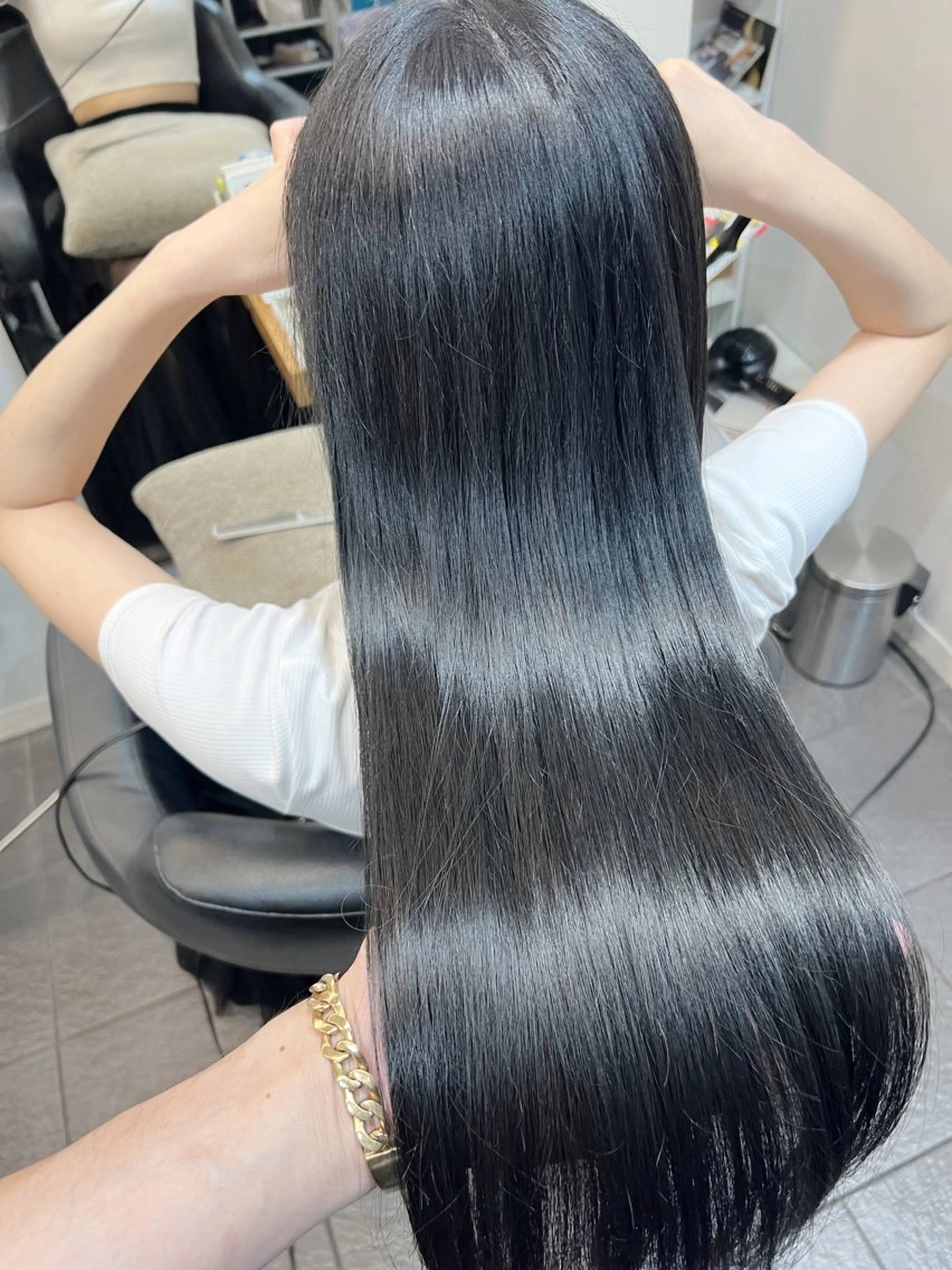 カラー ブルーカラー ブルーグレー ブルーグレージュ 透明感カラー グレージュ ヘアカラー トリートメント ヘッドスパ グレージュ/髪質改善 Yamato.hのヘアスタイル