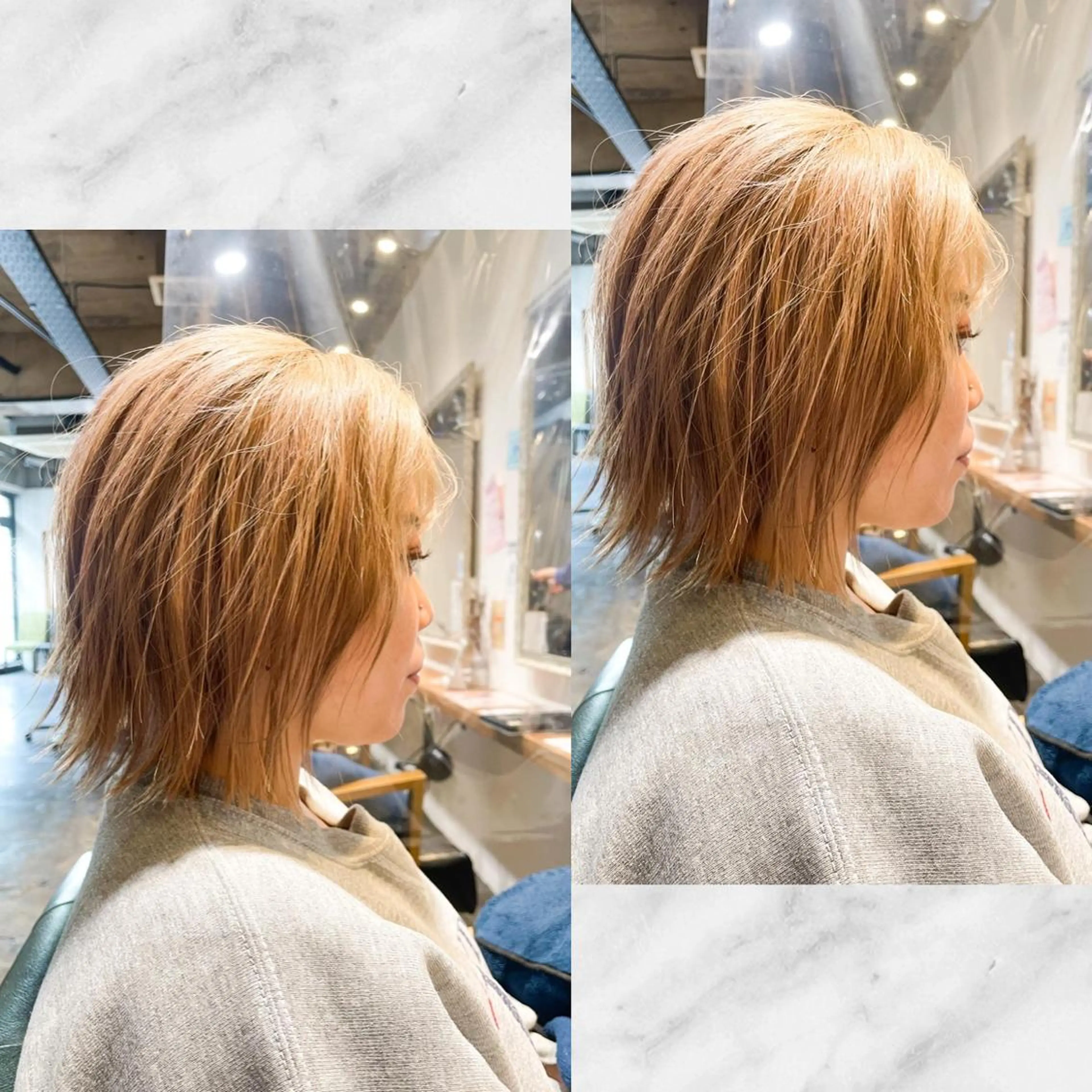 ショート 切りっぱなしボブ ボブ 大人ショート🥂みつ はし こうだい🦕のヘアスタイル