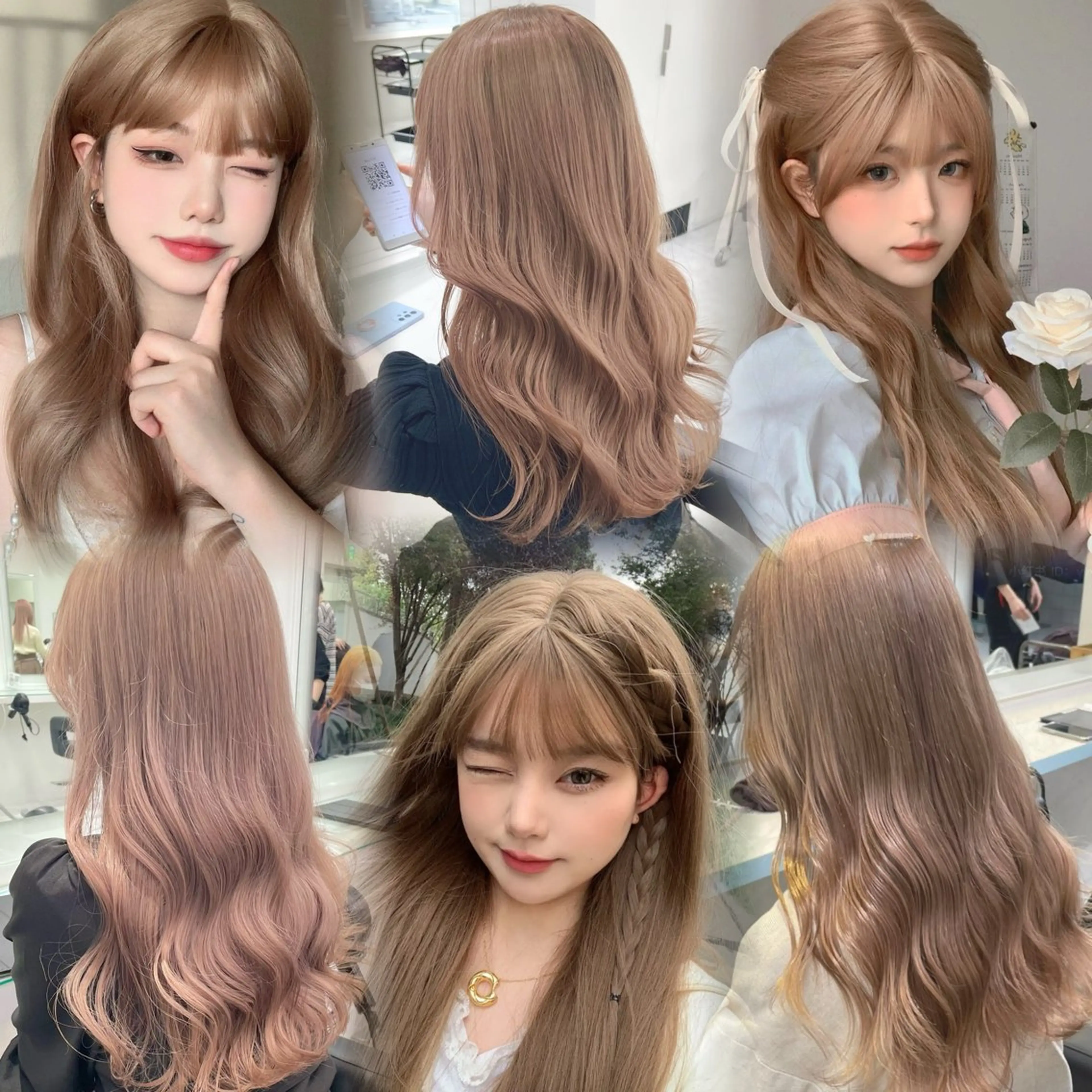 ロング カラー ヘアカラー トリートメント 艶髪グレージュ特化/ CHIKARAのヘアスタイル