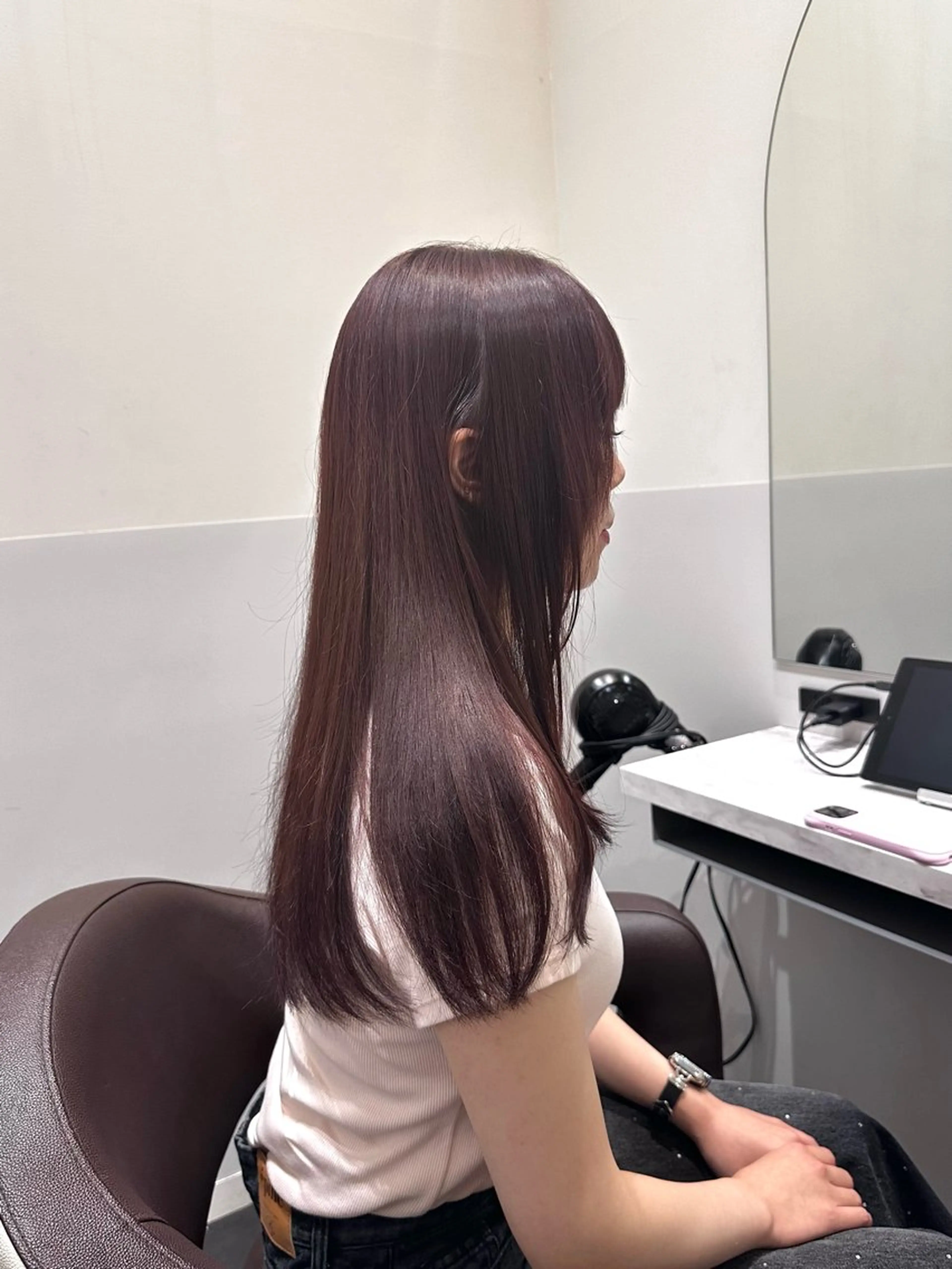 セミロング カラー ブリーチ ラベンダーカラー ブリーチなしカラー ピンクカラー ピンクラベンダー カット ヘアカラー トリートメント LUMO所属・矢野 晃平のヘアスタイル