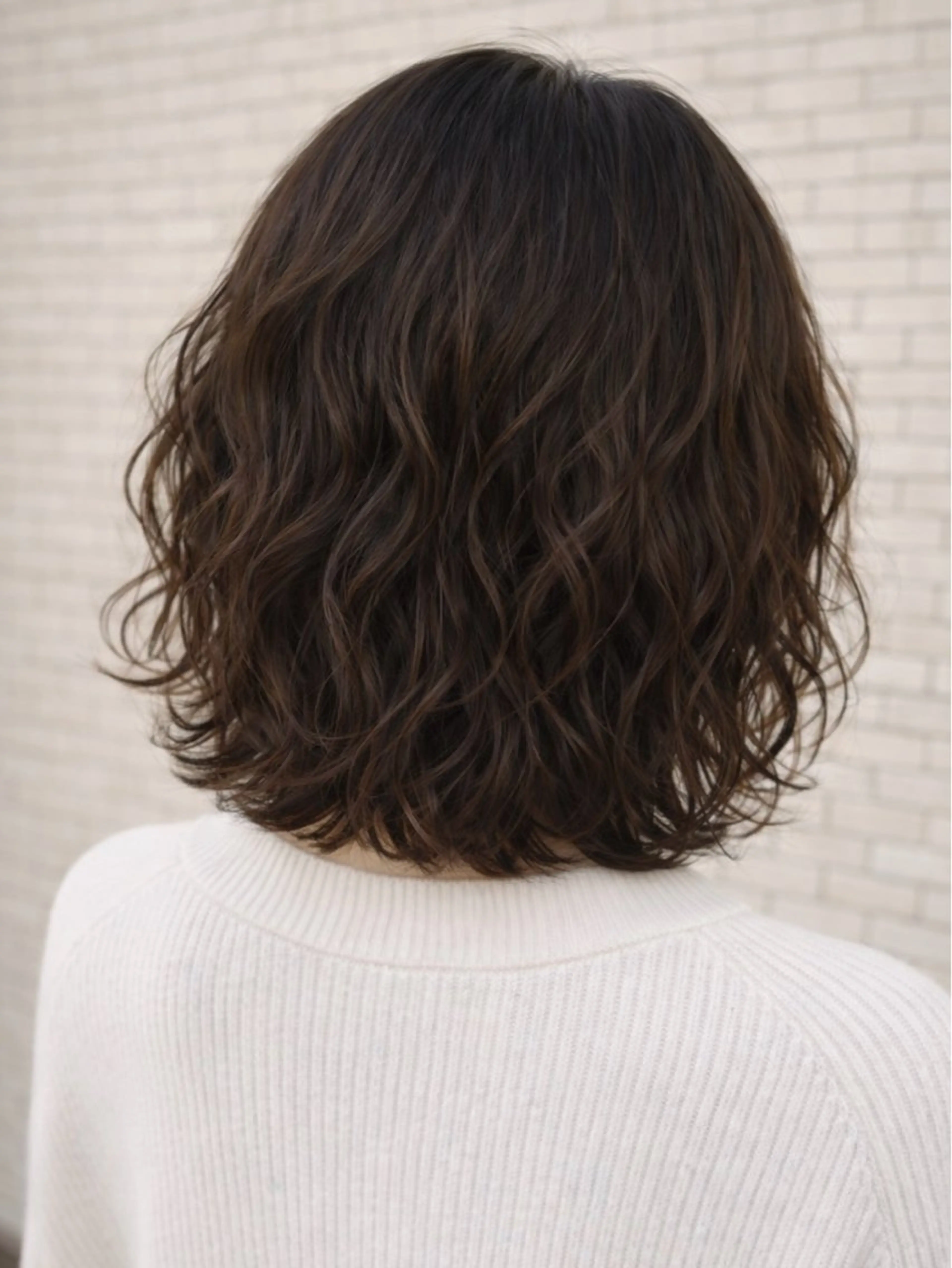 ミディアム パーマ ミディアムパーマ ボブ カット パーマ 中原由貴 /WILLOW京橋のヘアスタイル