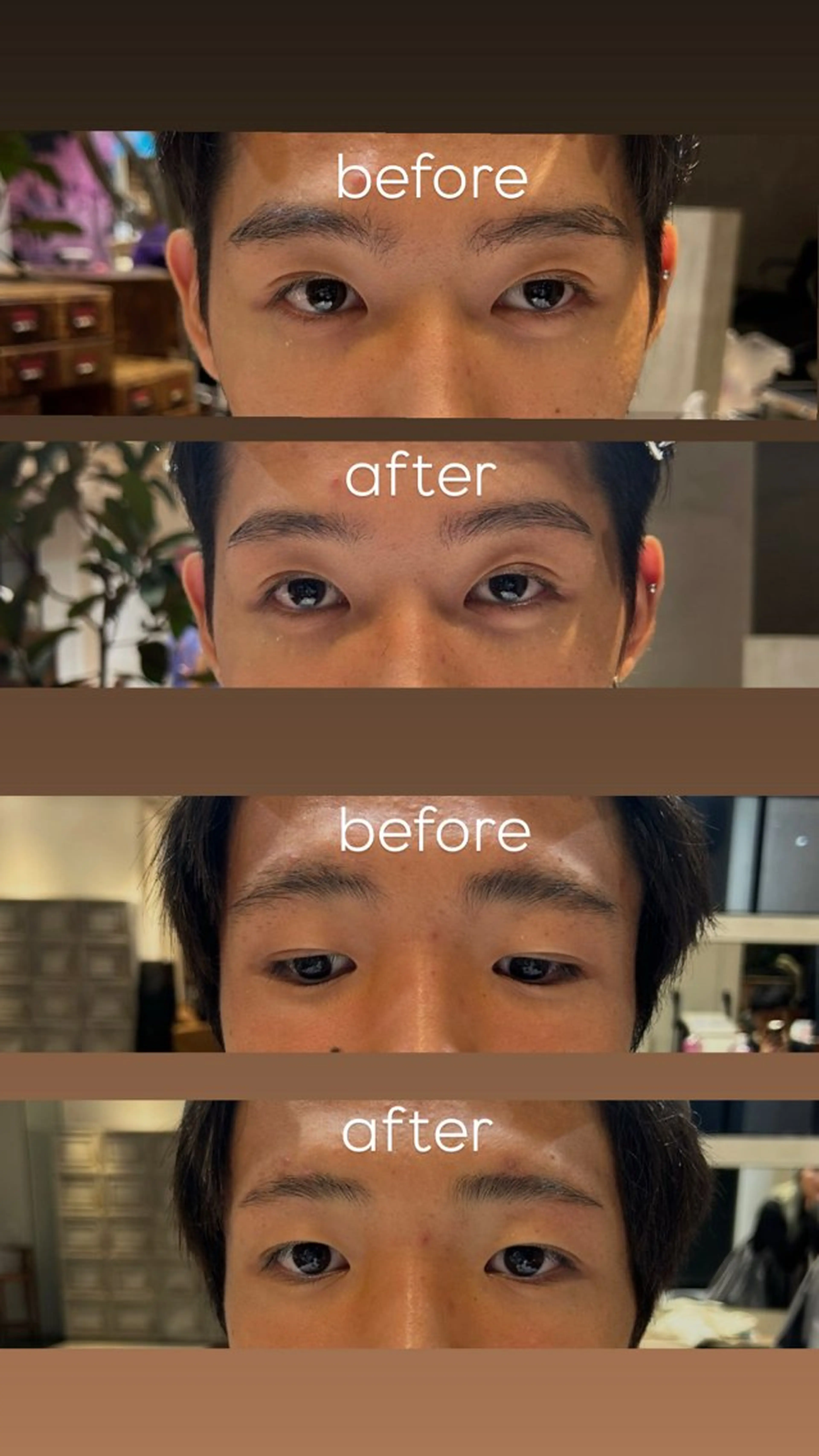 メンズアイブロウの写真