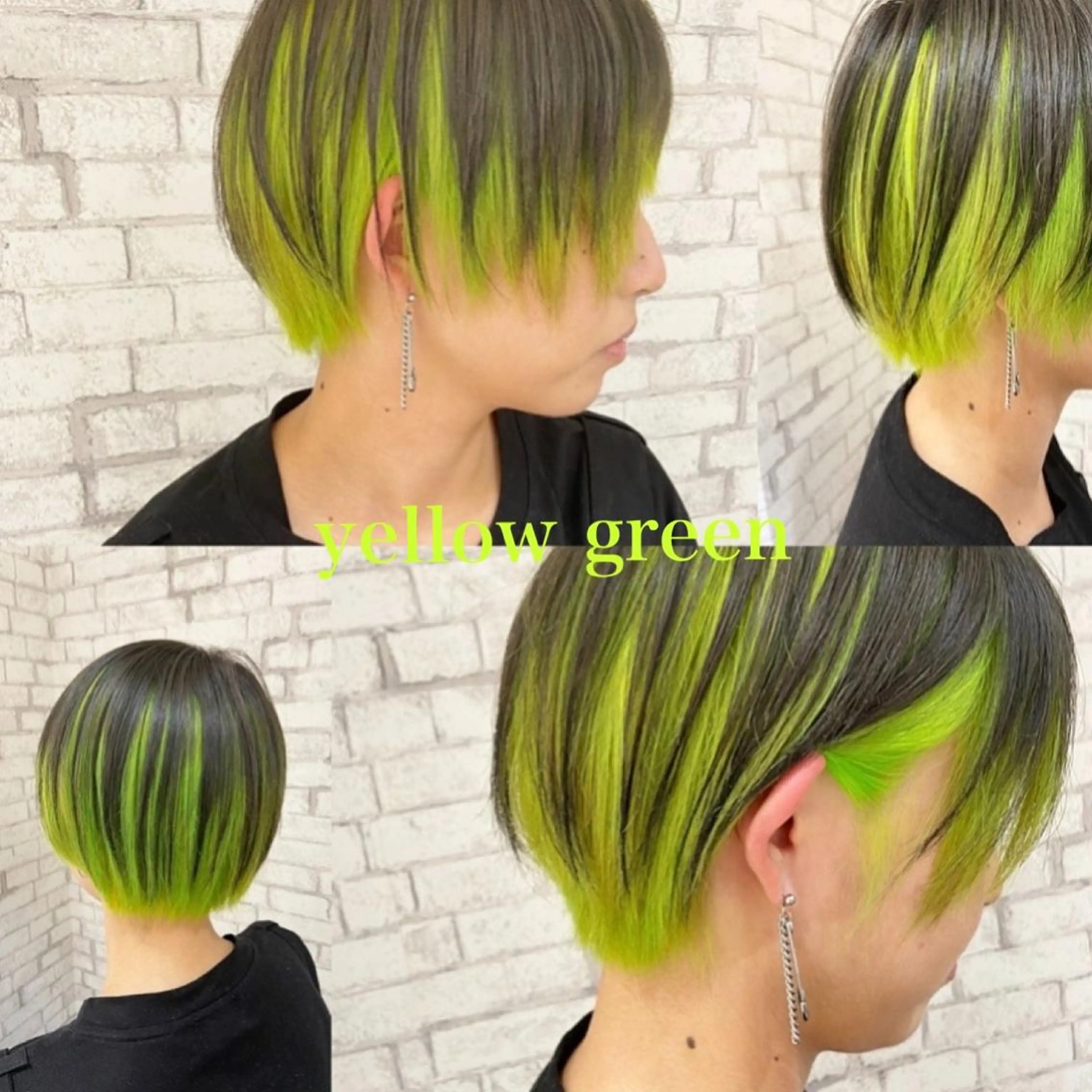 ショート カラー ブリーチ ダークグレー ヘアカラー トリートメント 透明感カラー 松田晃代のヘアスタイル