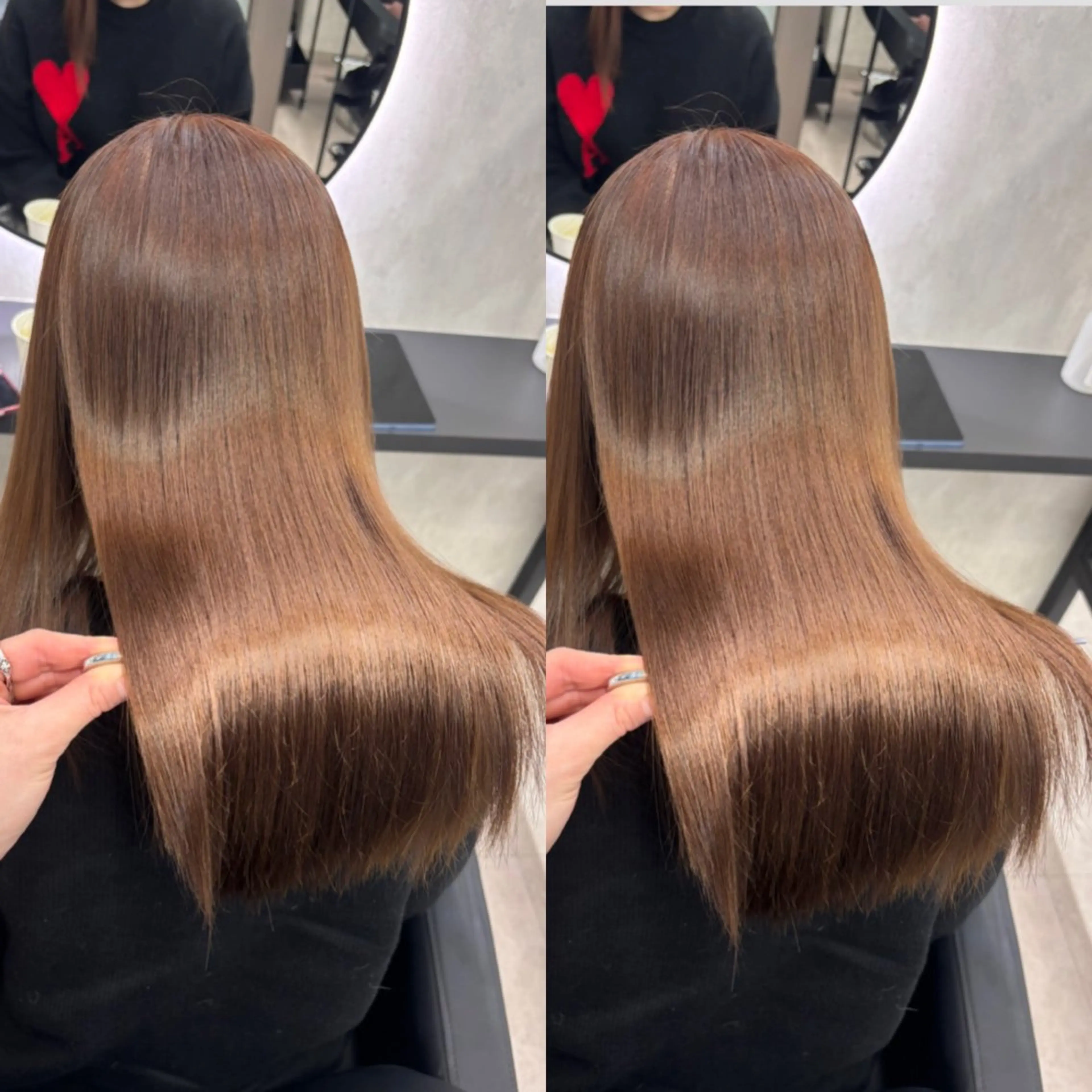 ミニモ限定🉐【人気no.2】 期間限定❗️ご新規2回まで🌹艶カラー+最高級髪質改善トリートメント✨の写真