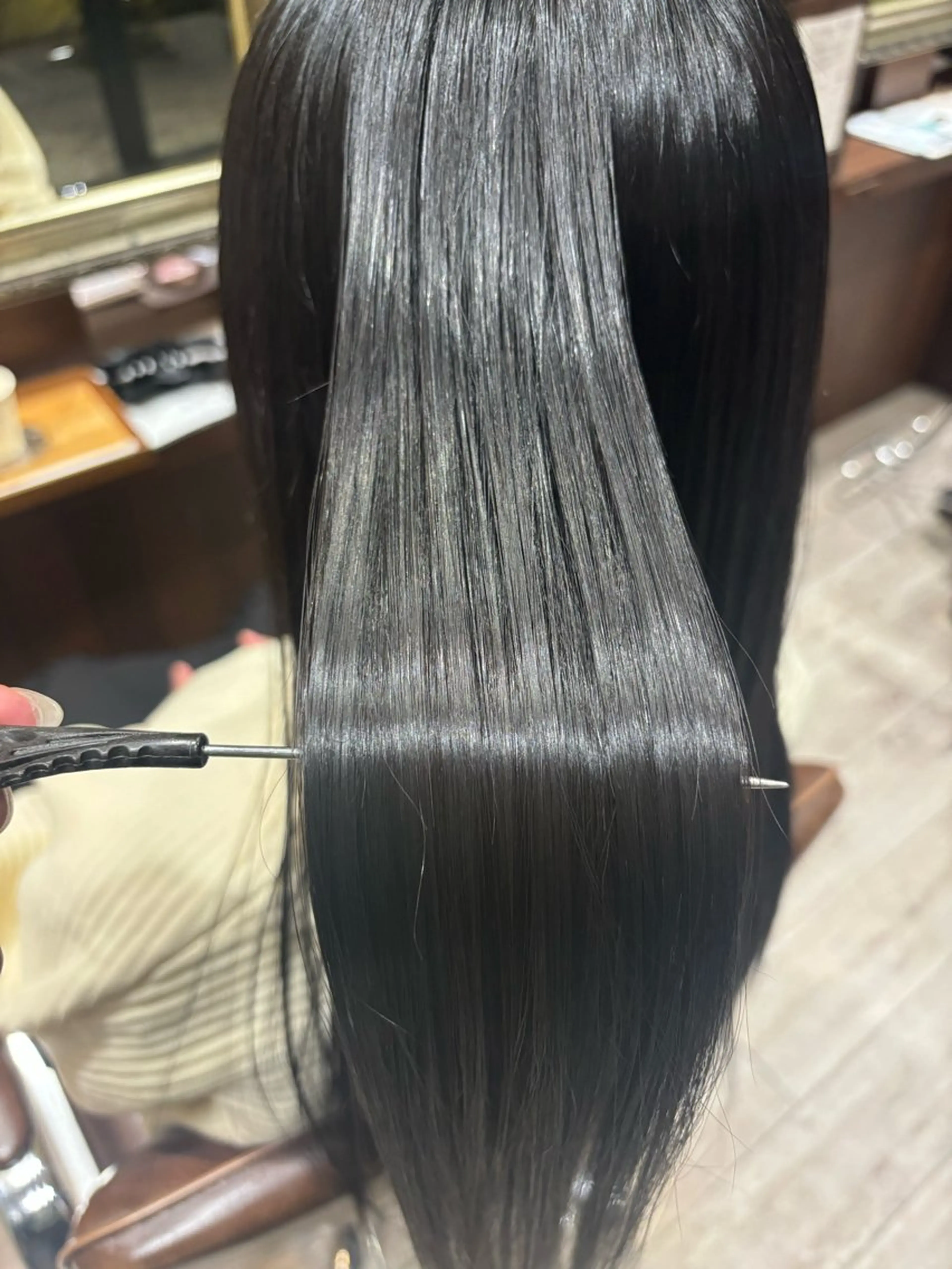 ロング 縮毛矯正 VOGUE小牧所属・akasaka mariのヘアスタイル