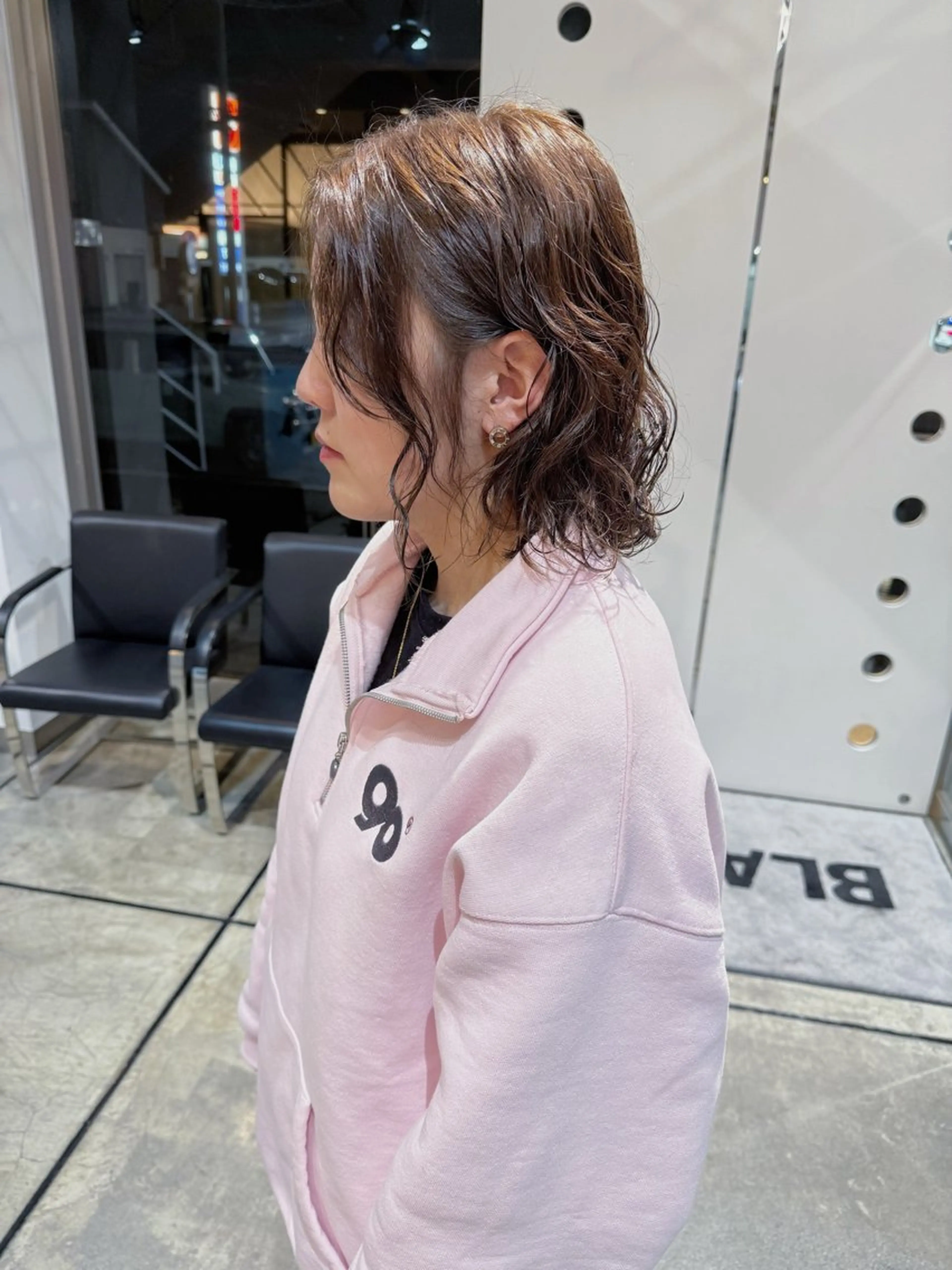 ショート カラー パーマ ベージュカラー 透明感カラー ヘーゼル HEDI所属・野林 夏帆のヘアスタイル