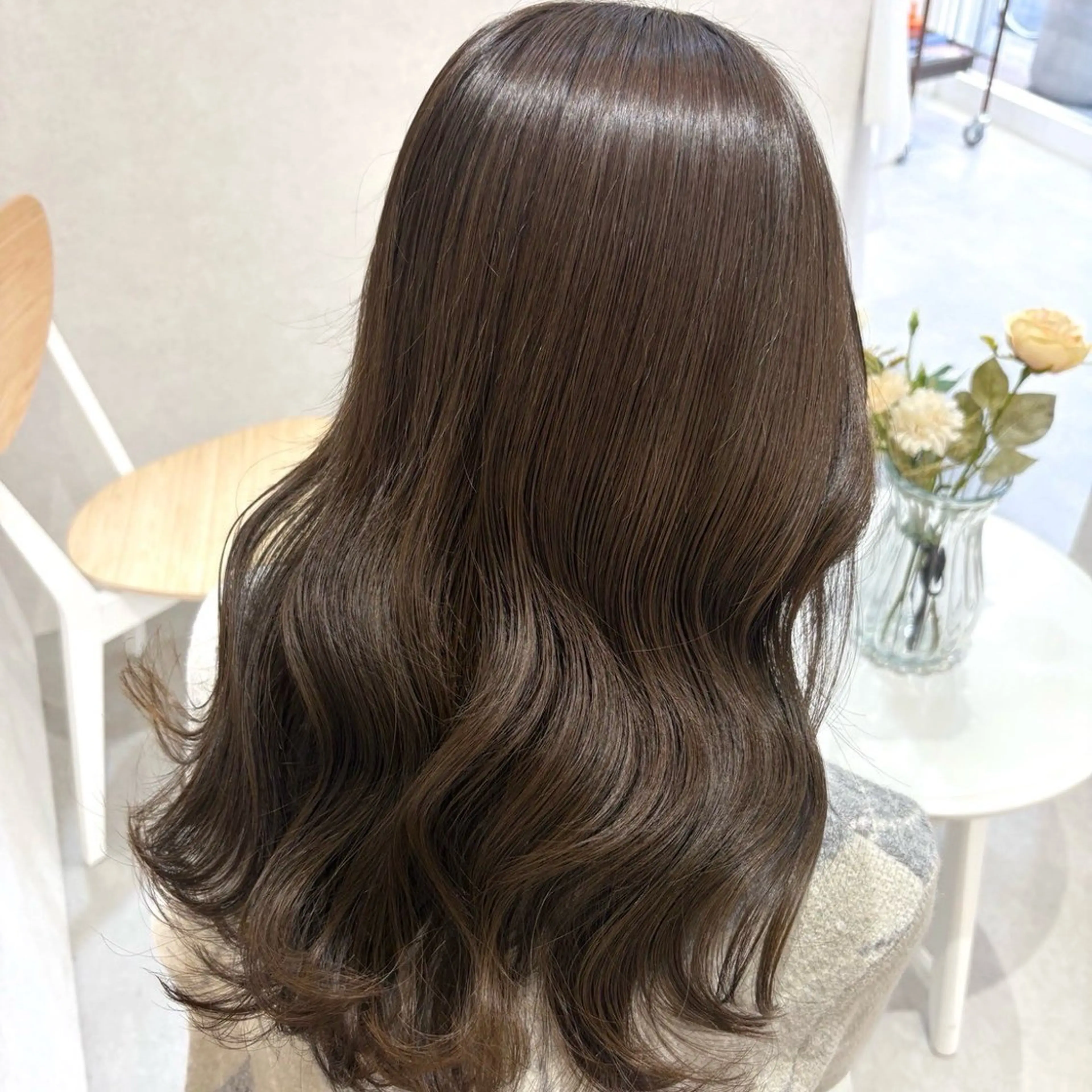 セミロング カラー カット ヘアカラー トリートメント ブラウンカラー 🫧tomoka🫧のヘアスタイル