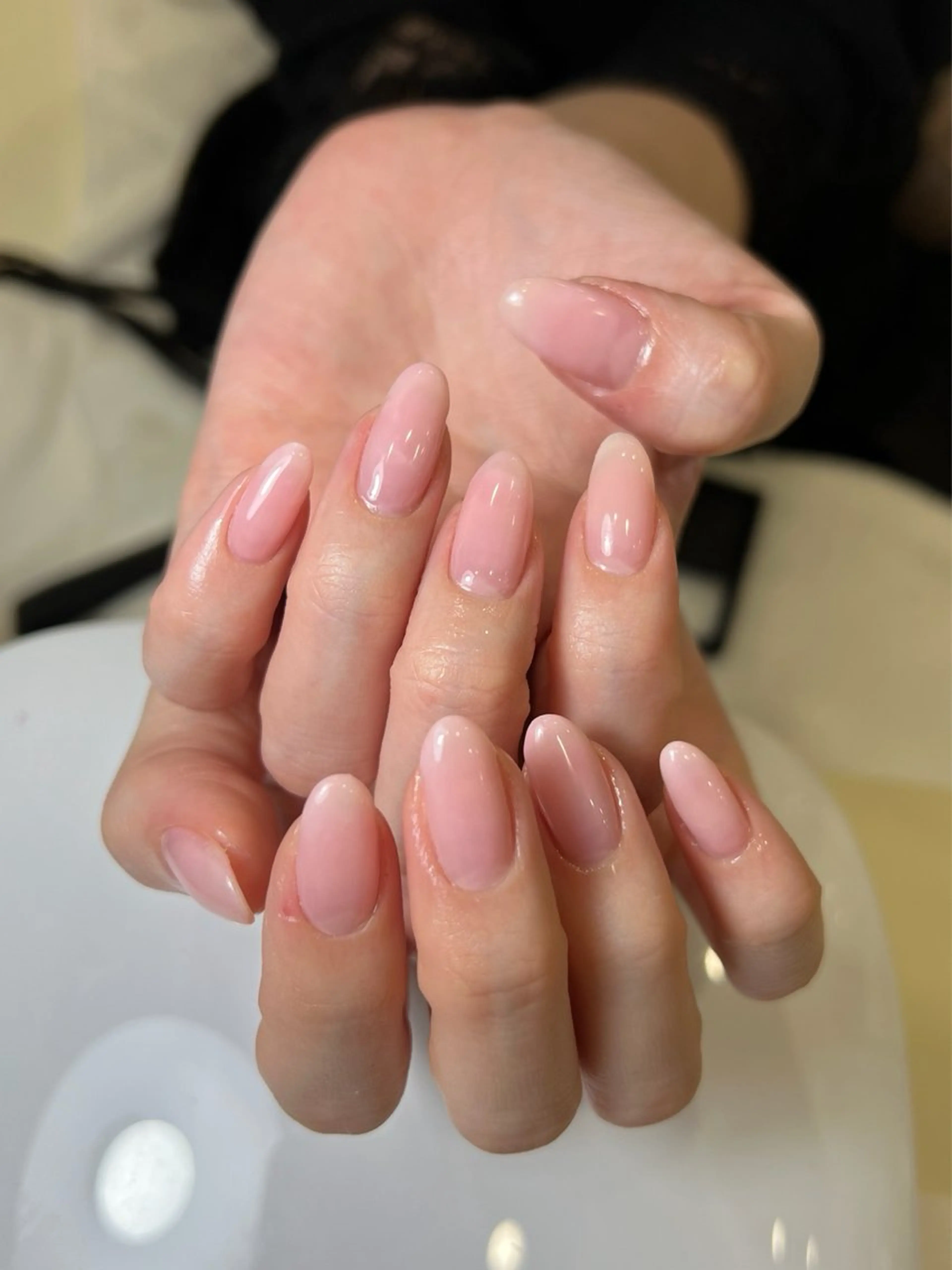 ネイル ボルドー ブラウン チークネイル ドット フットネイル ハンドネイル ハンドケア は なのネイルデザイン