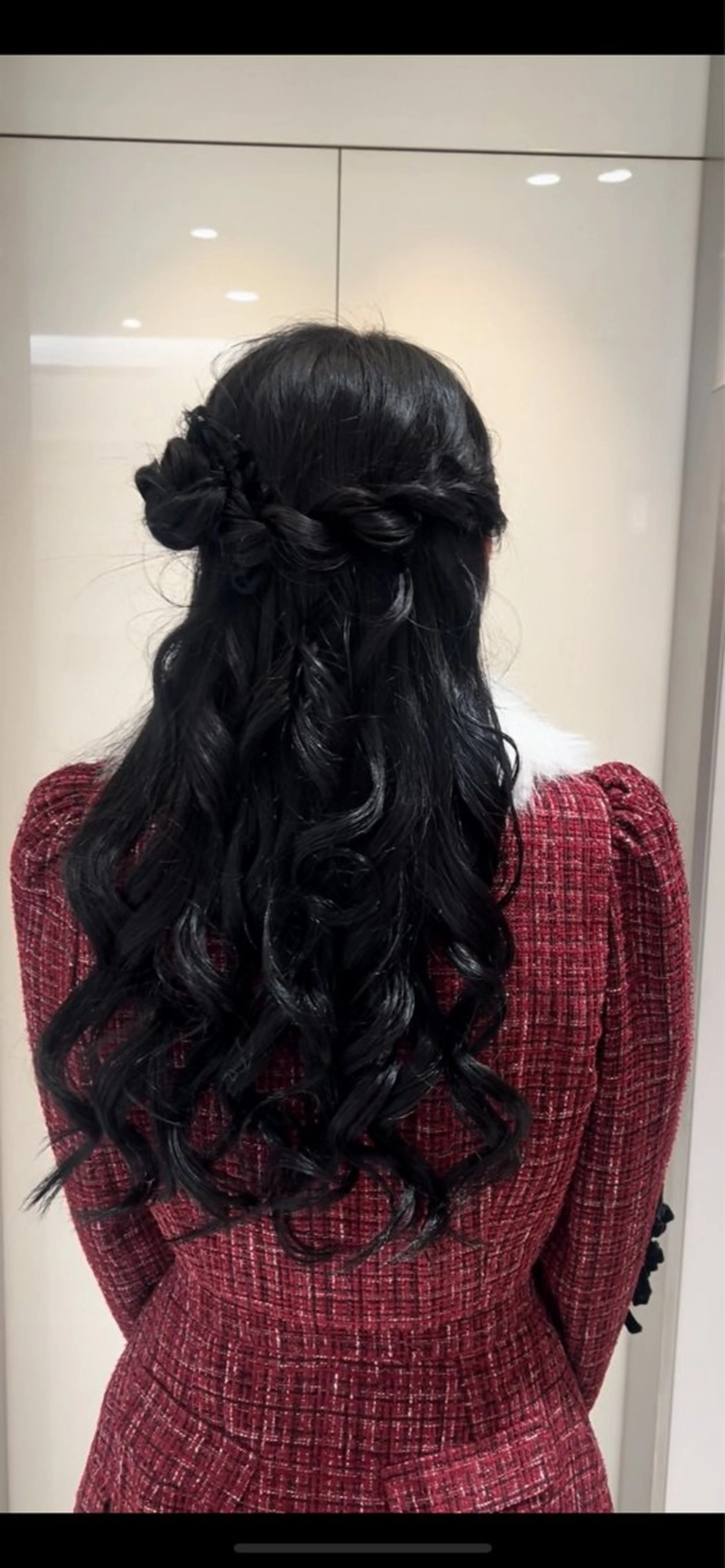 ヘアアレンジ ヘアセット コテ巻き風パーマ 銀座RINOSEのヘアスタイル