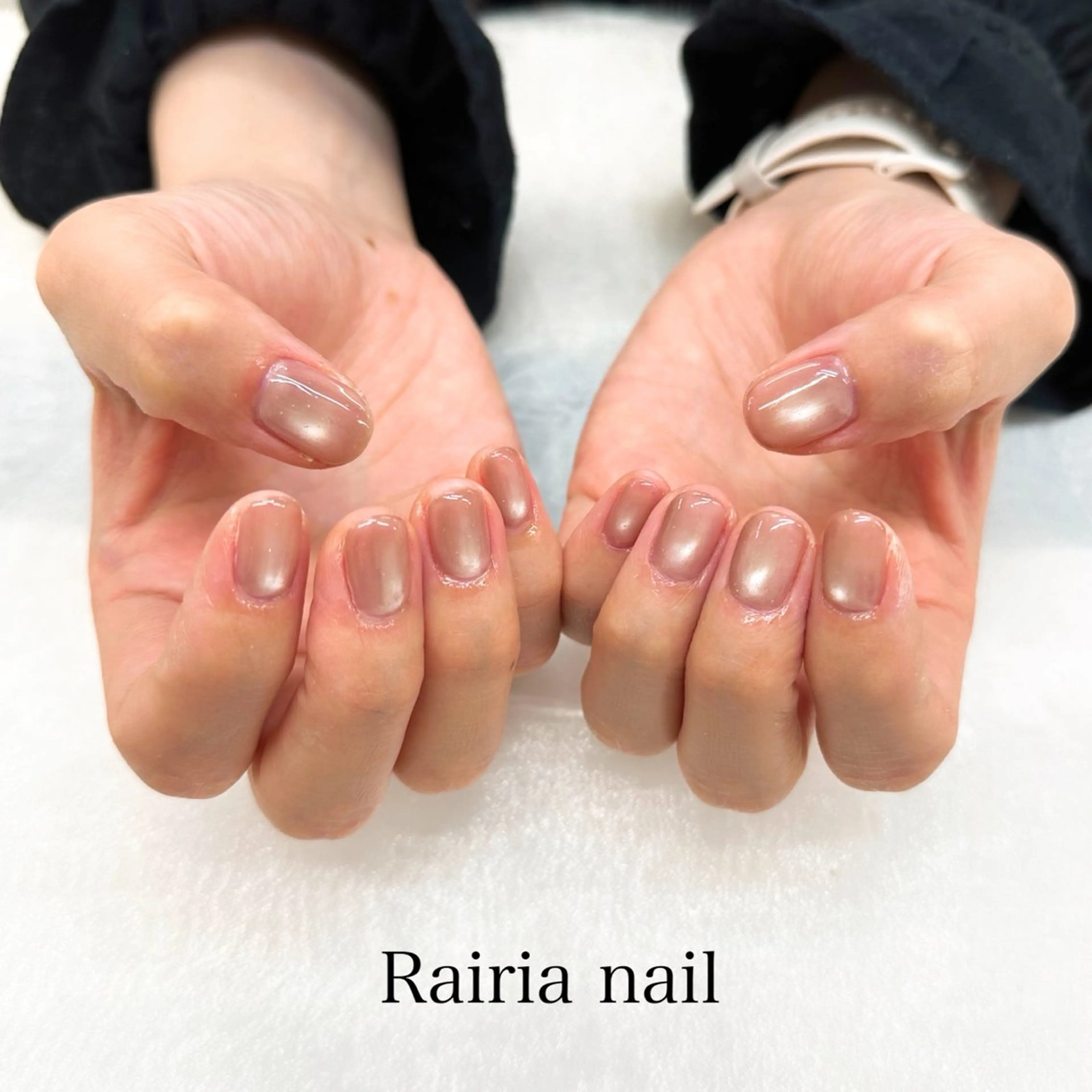 ネイル アートネイル ジェルネイル マグネットネイル マグネットワンカラー ワンカラーネイル Rairianail 川越店 山口のネイルデザイン