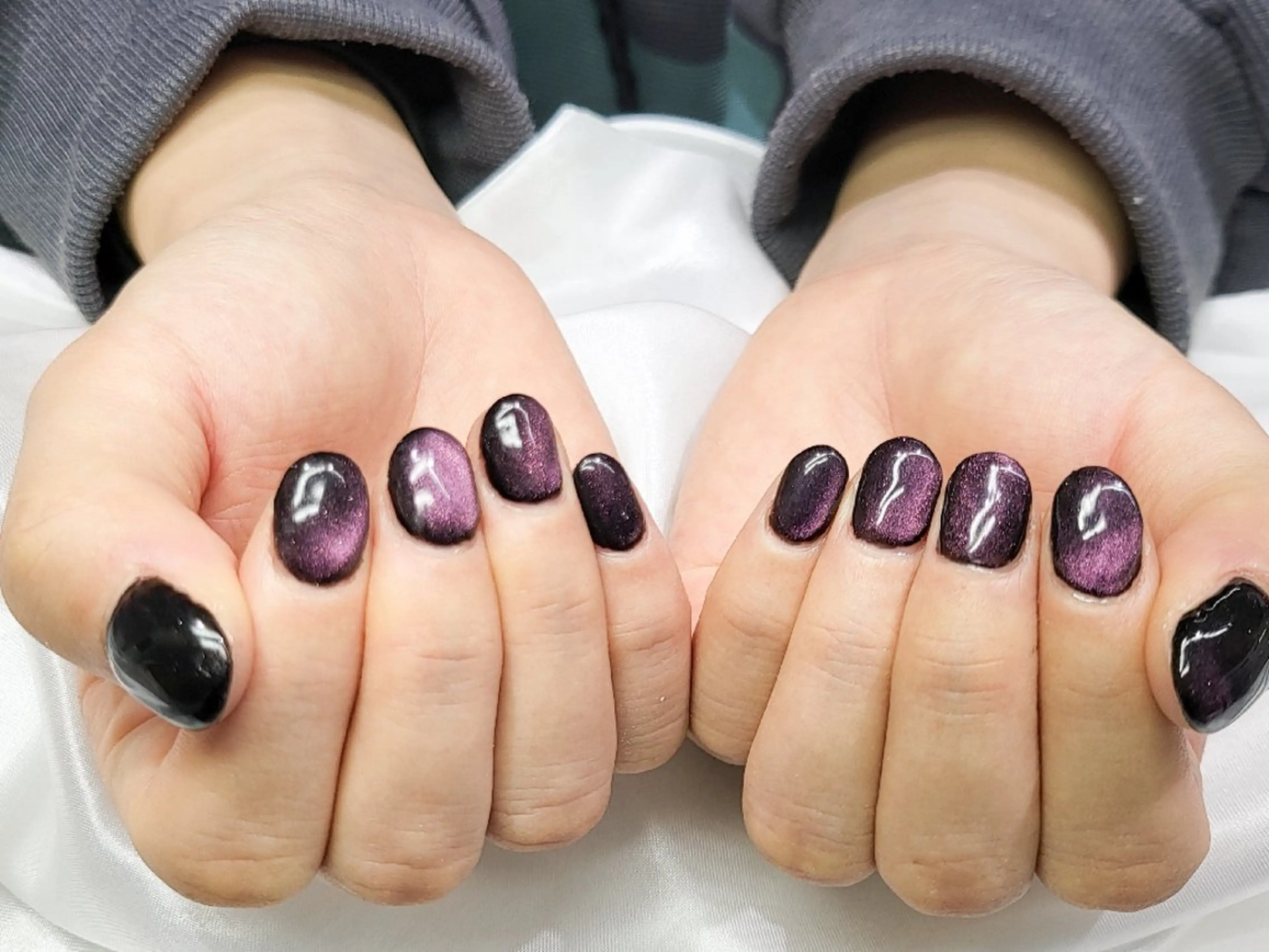 ネイル マグネットネイル ショートネイル ハンドネイル 矢野 美希のネイルデザイン