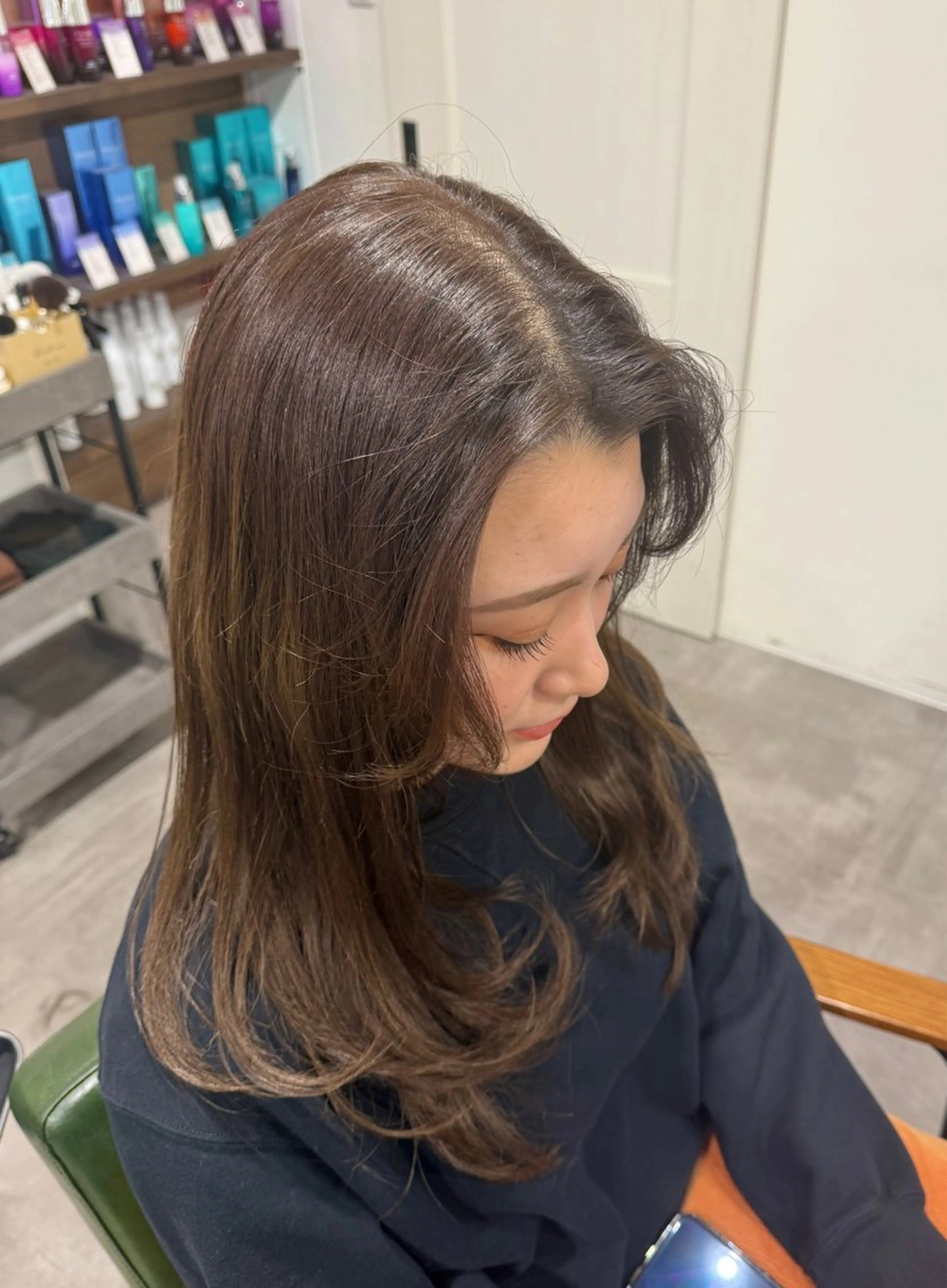 ロング カット オリーブ🫒レイヤー /平尾/りの‎🤍のヘアスタイル