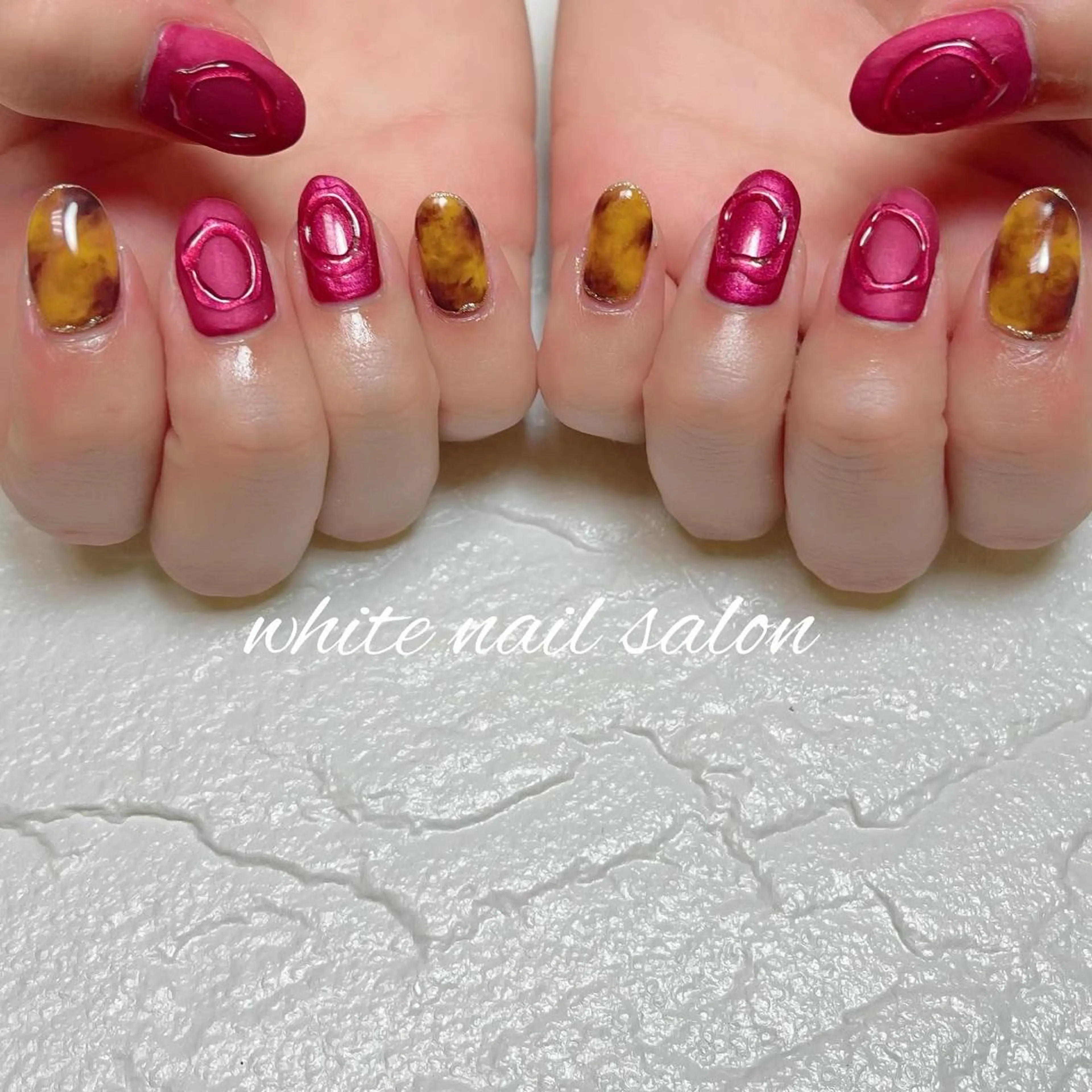 ネイル フットネイル ジェルネイル ハードジェル ラメ(グリッター) 持ち込み ハンドネイル white nail salonのネイルデザイン