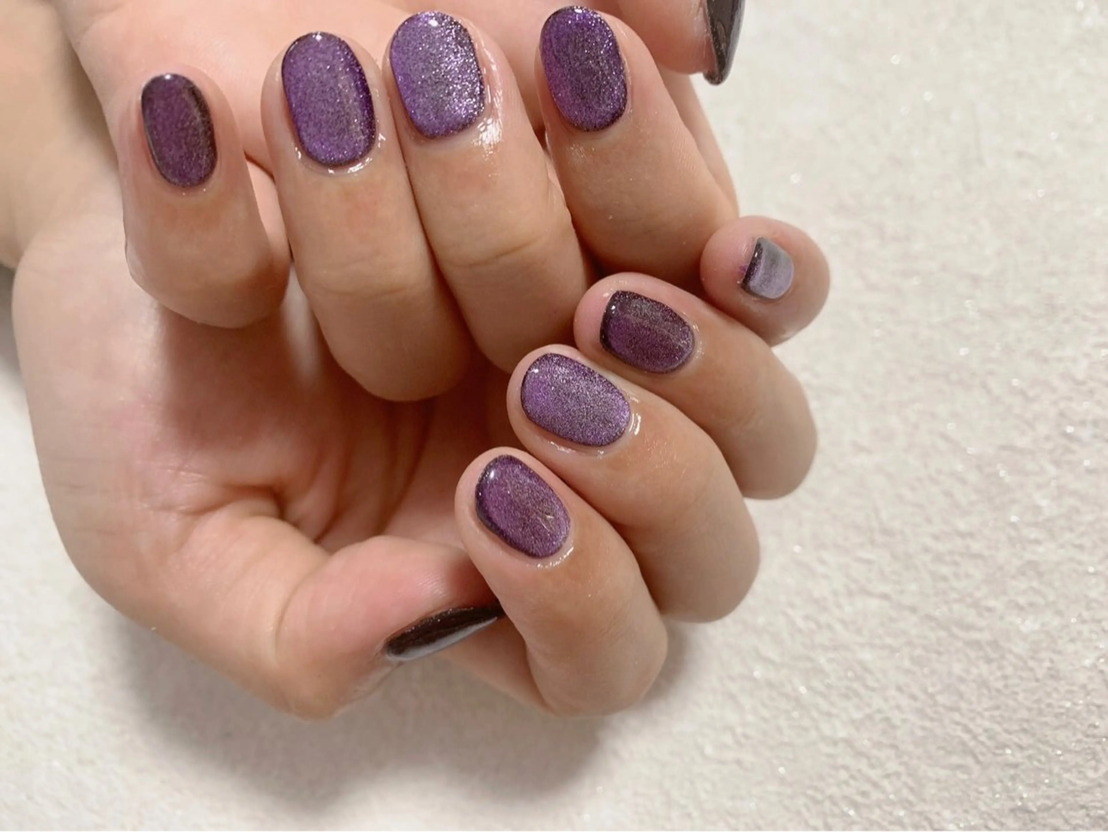 ネイル オーロラネイル フットネイル フレンチネイル ジェルネイル 韓国ネイル ハンドネイル kiki nail 二子玉川のネイルデザイン