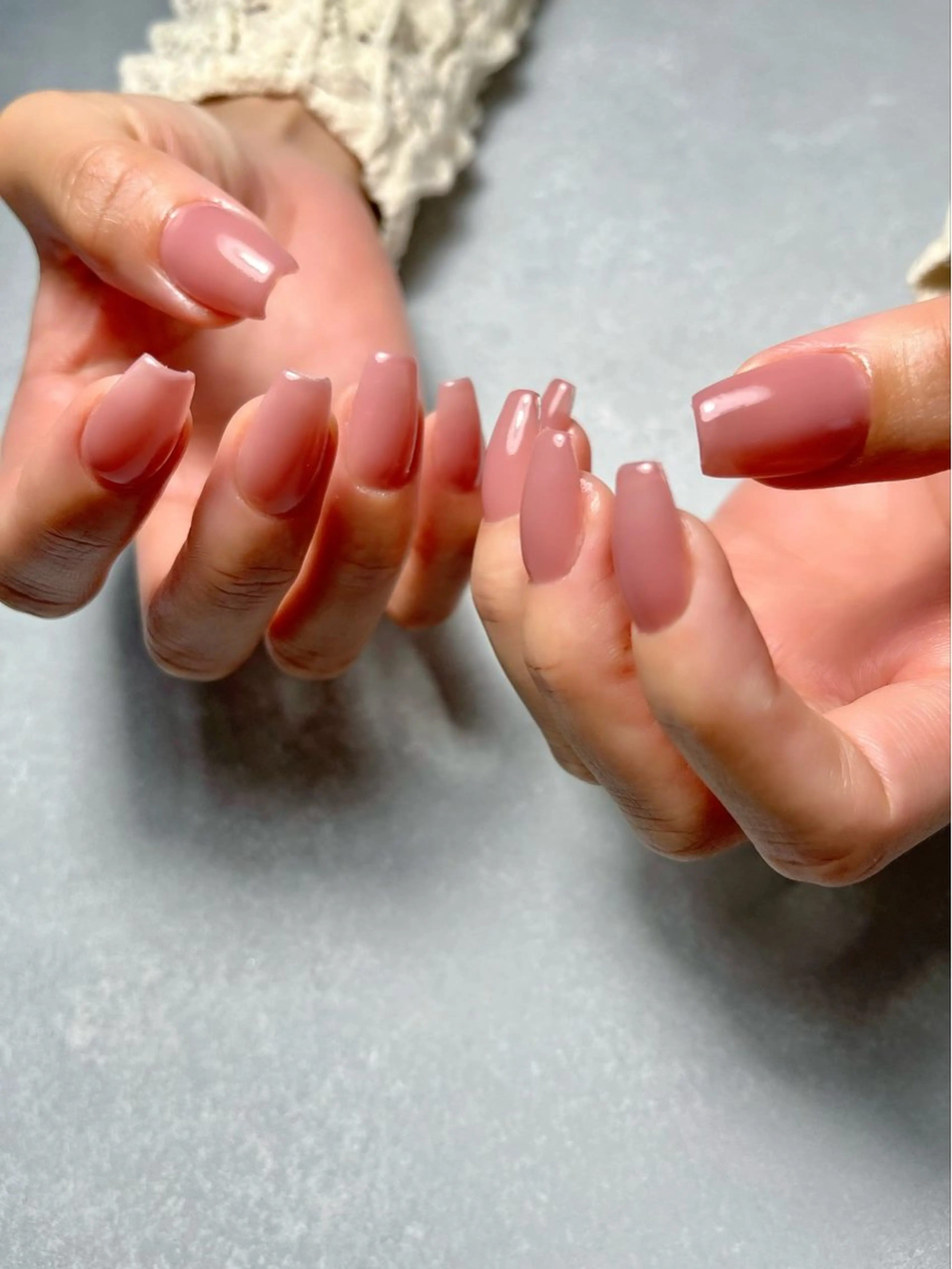 ネイル 長さ出し ロングネイル スカルプネイル nine.🦋 YUKOのネイルデザイン