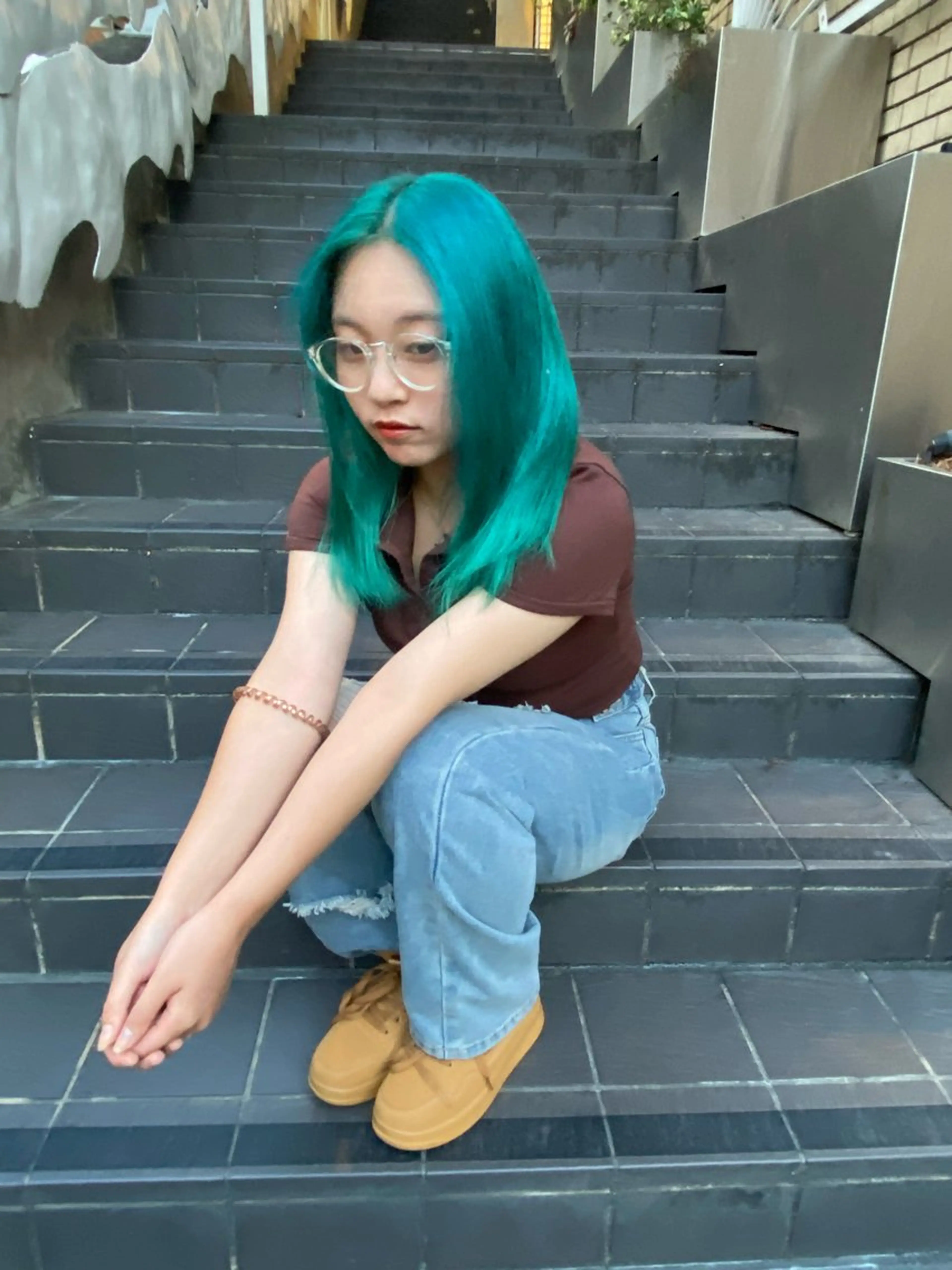 [ブリーチ2回]2回ケアブリーチ＋オンカラー＋1ステップの写真