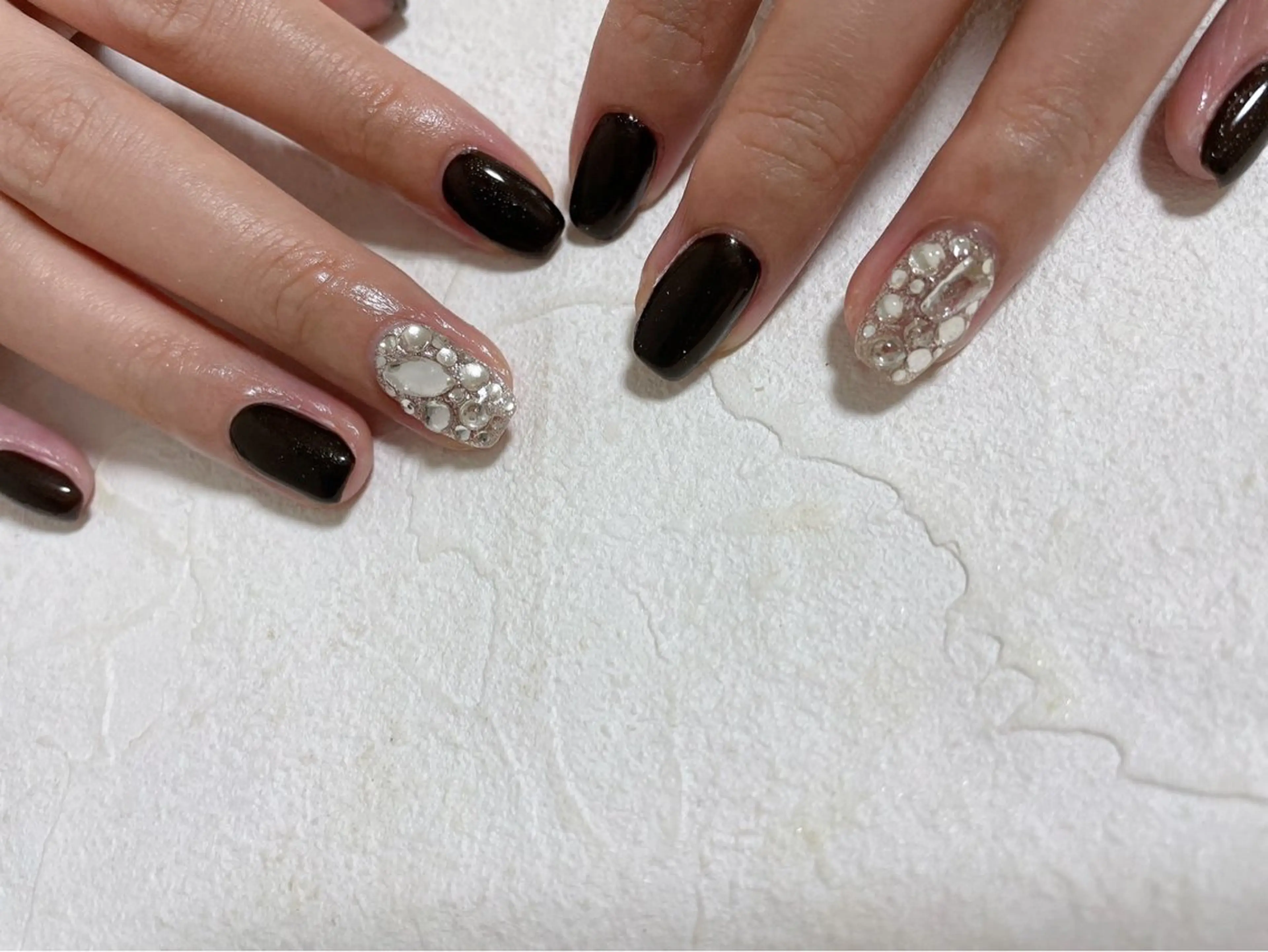 ネイル オーロラネイル フットネイル フレンチネイル ジェルネイル 韓国ネイル kiki nail たまプラーザのネイルデザイン