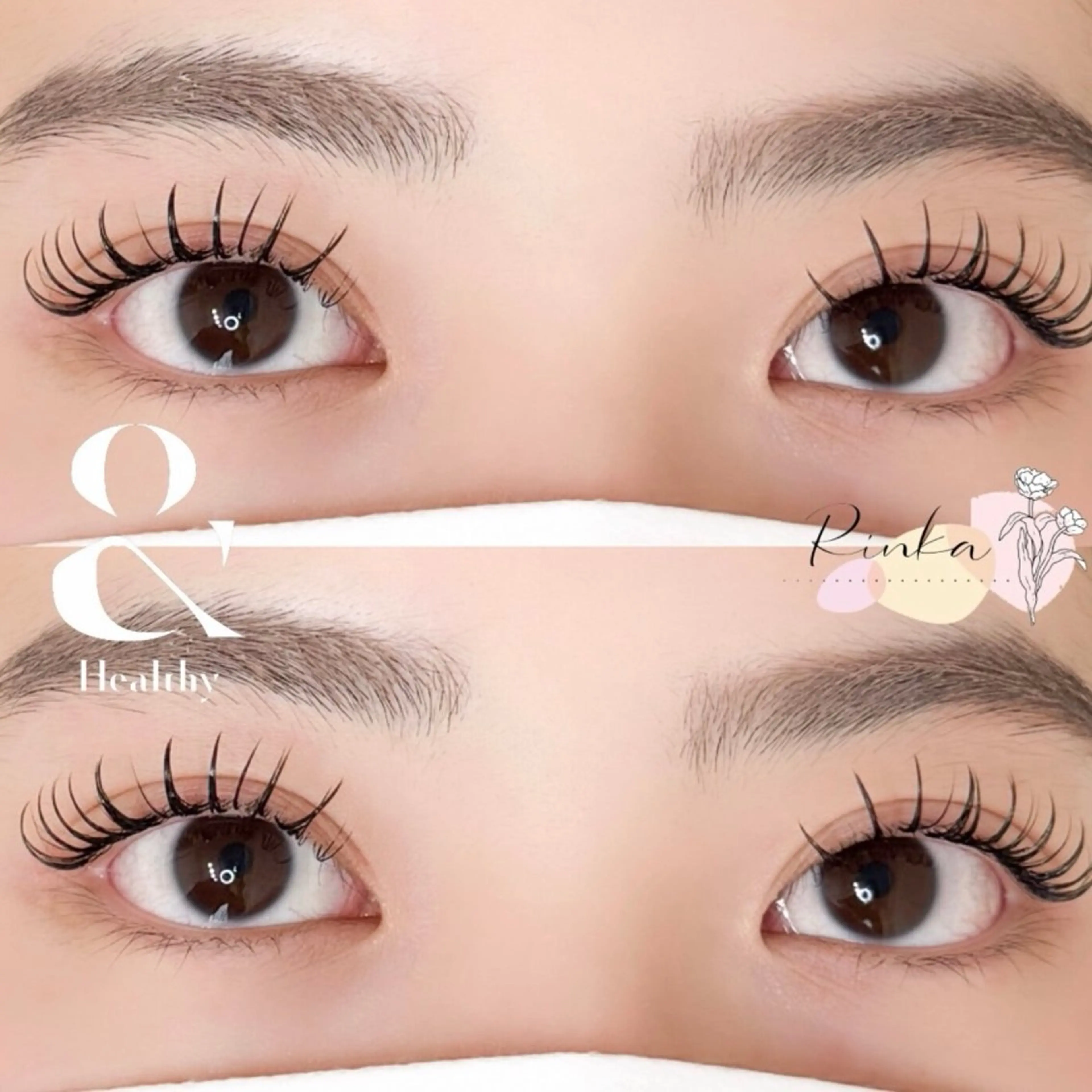 🖤【&ヘルシー】【Wフラットラッシュ80束】🖤付け足し不可❕現金のみ⚠️LED+500円の写真