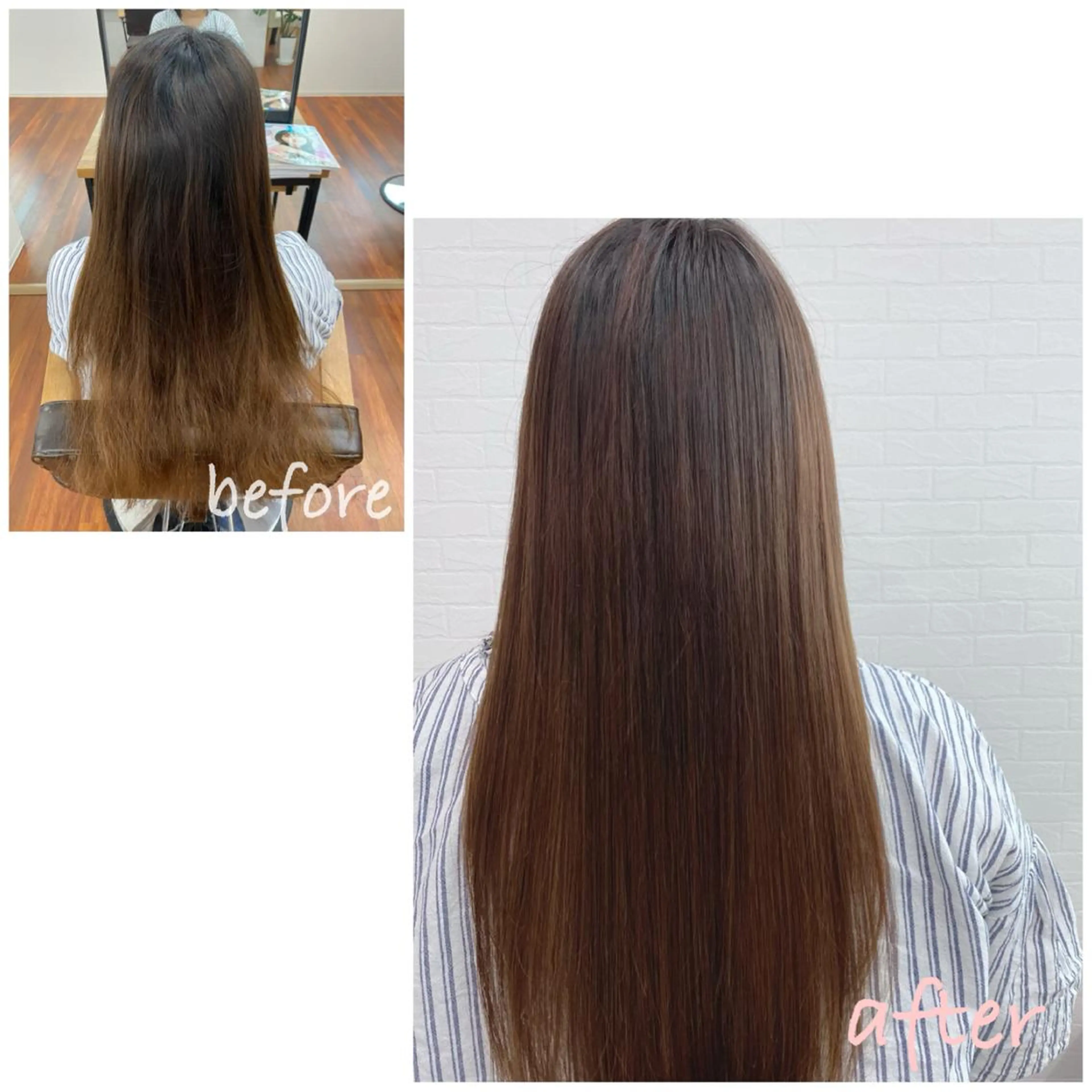 ロング カラー 縮毛矯正 GRANLUSSO 〜グランルッソ駅前店所属・木口 嘉美のヘアスタイル