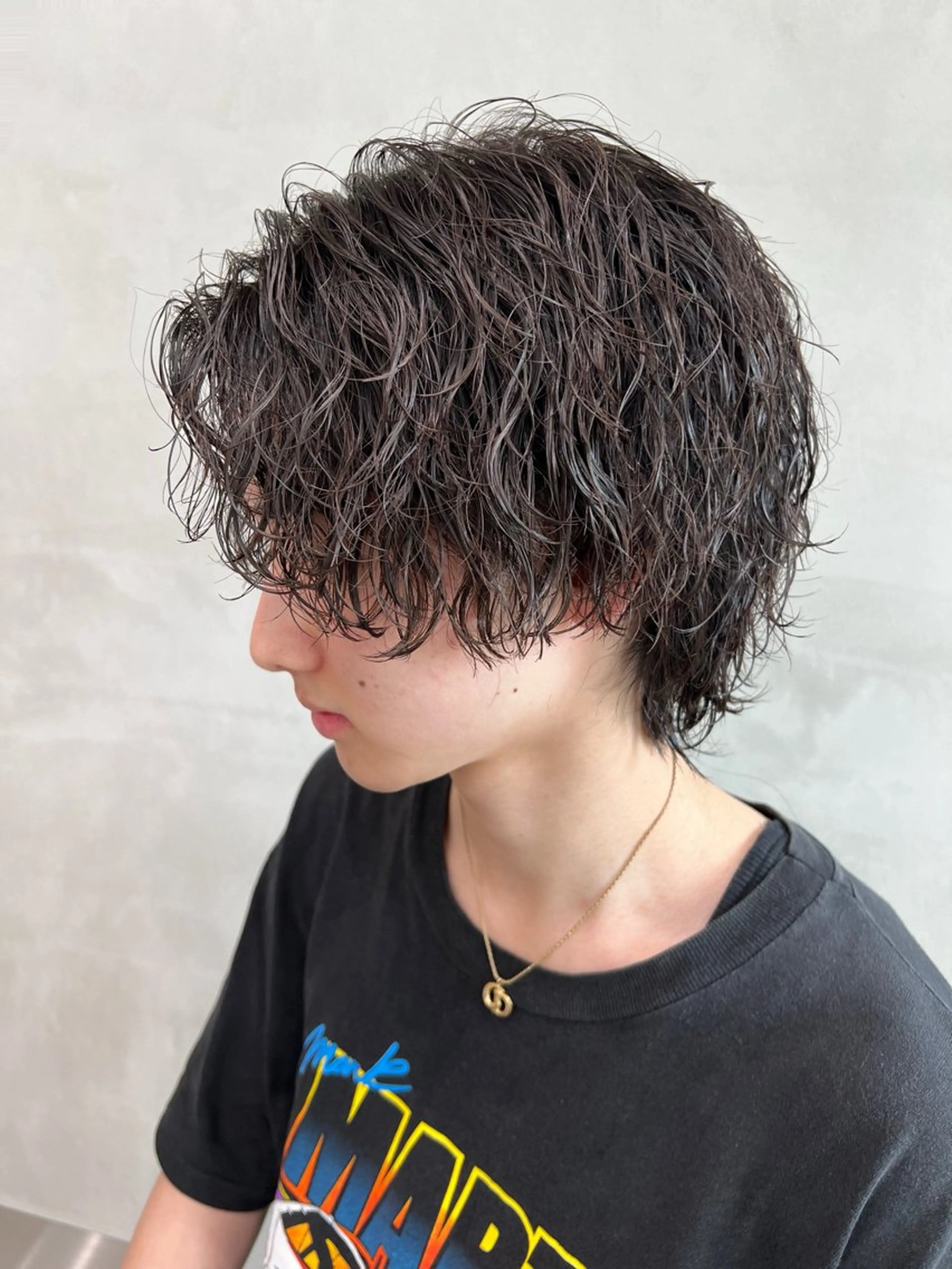 パーマ メンズ カット パーマ トリートメント fifth リュウセイのヘアスタイル