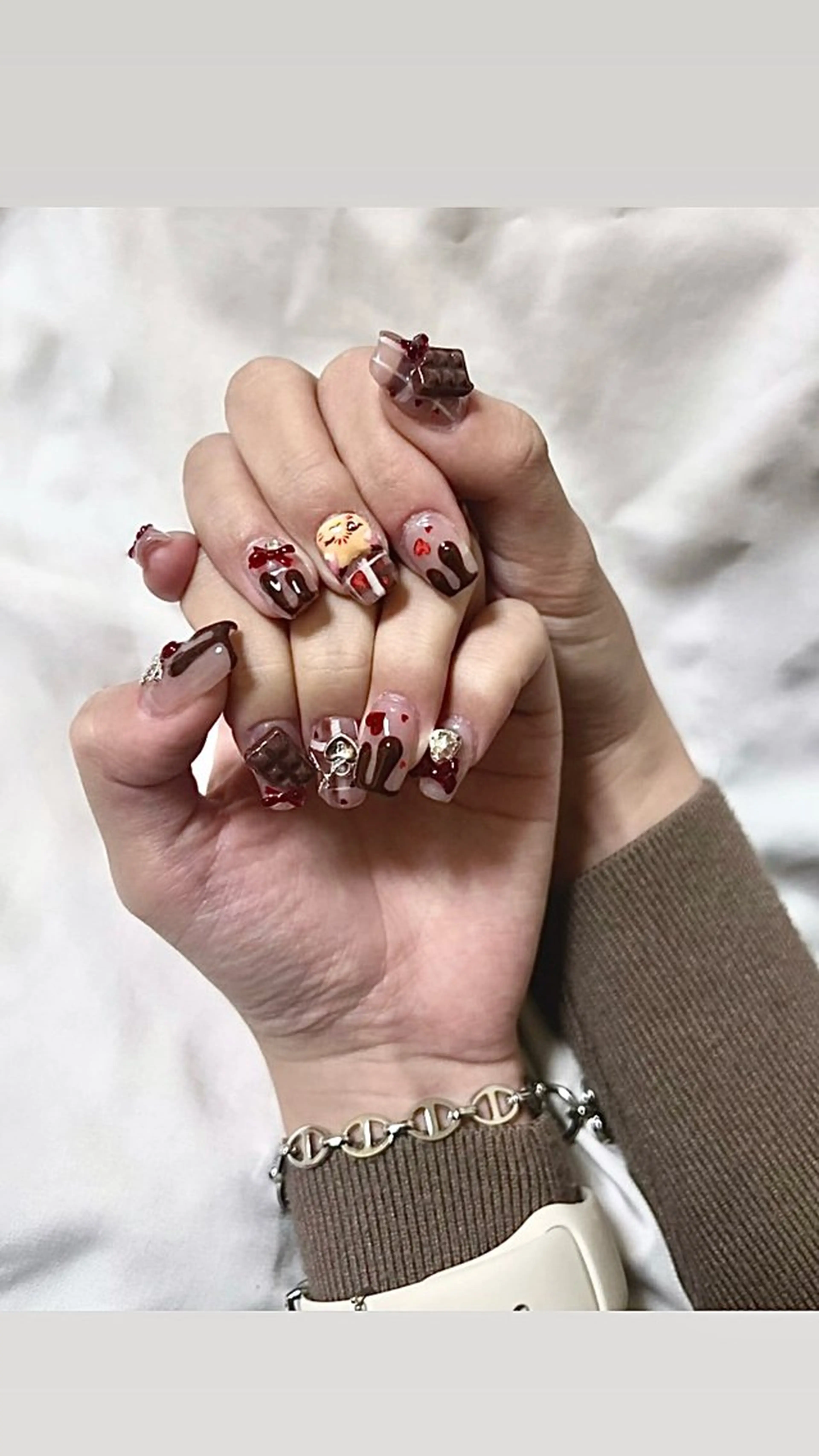 ネイル バレンタイン Zir nail津田沼所属・Zir nail 津田沼♡小鈴のネイルデザイン