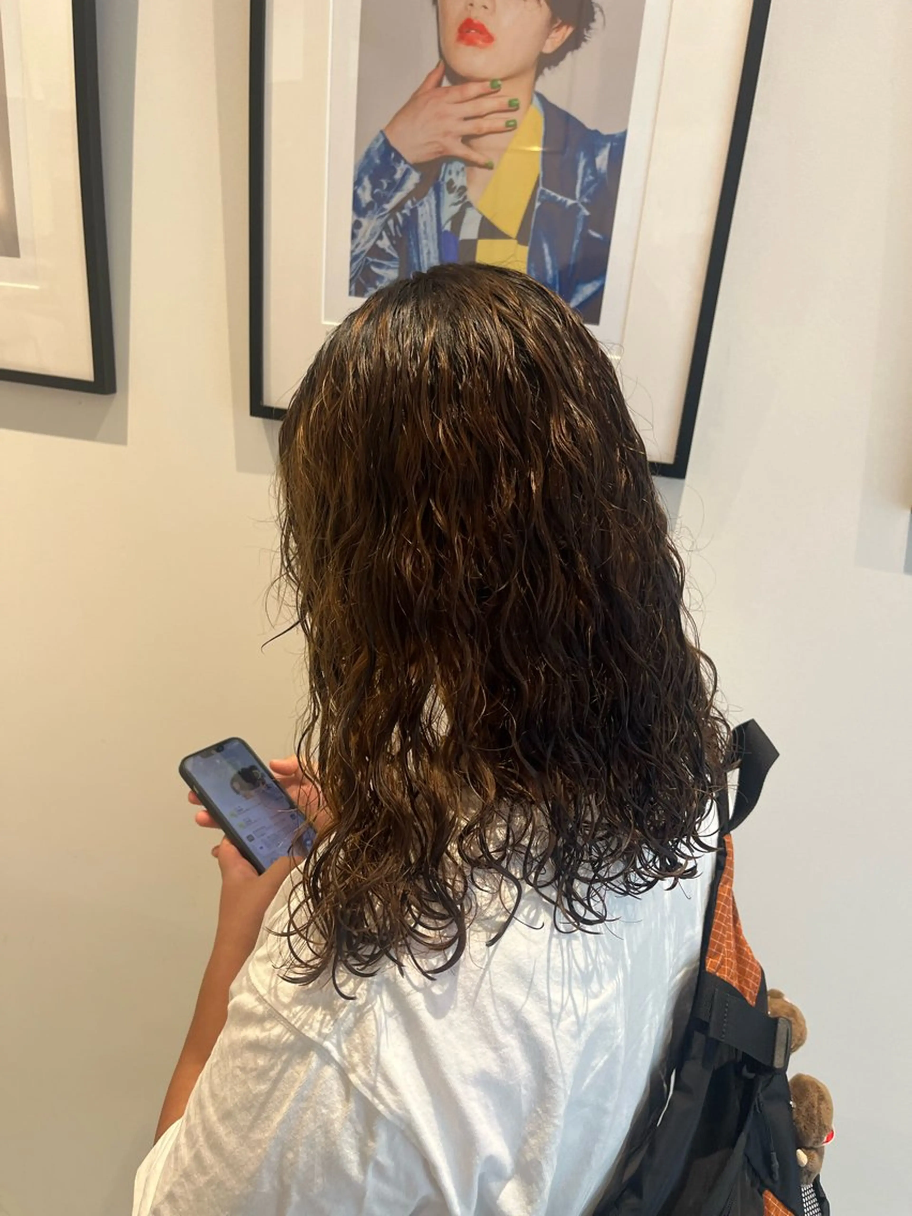 ミディアム カット パーマ 中山 優里のヘアスタイル