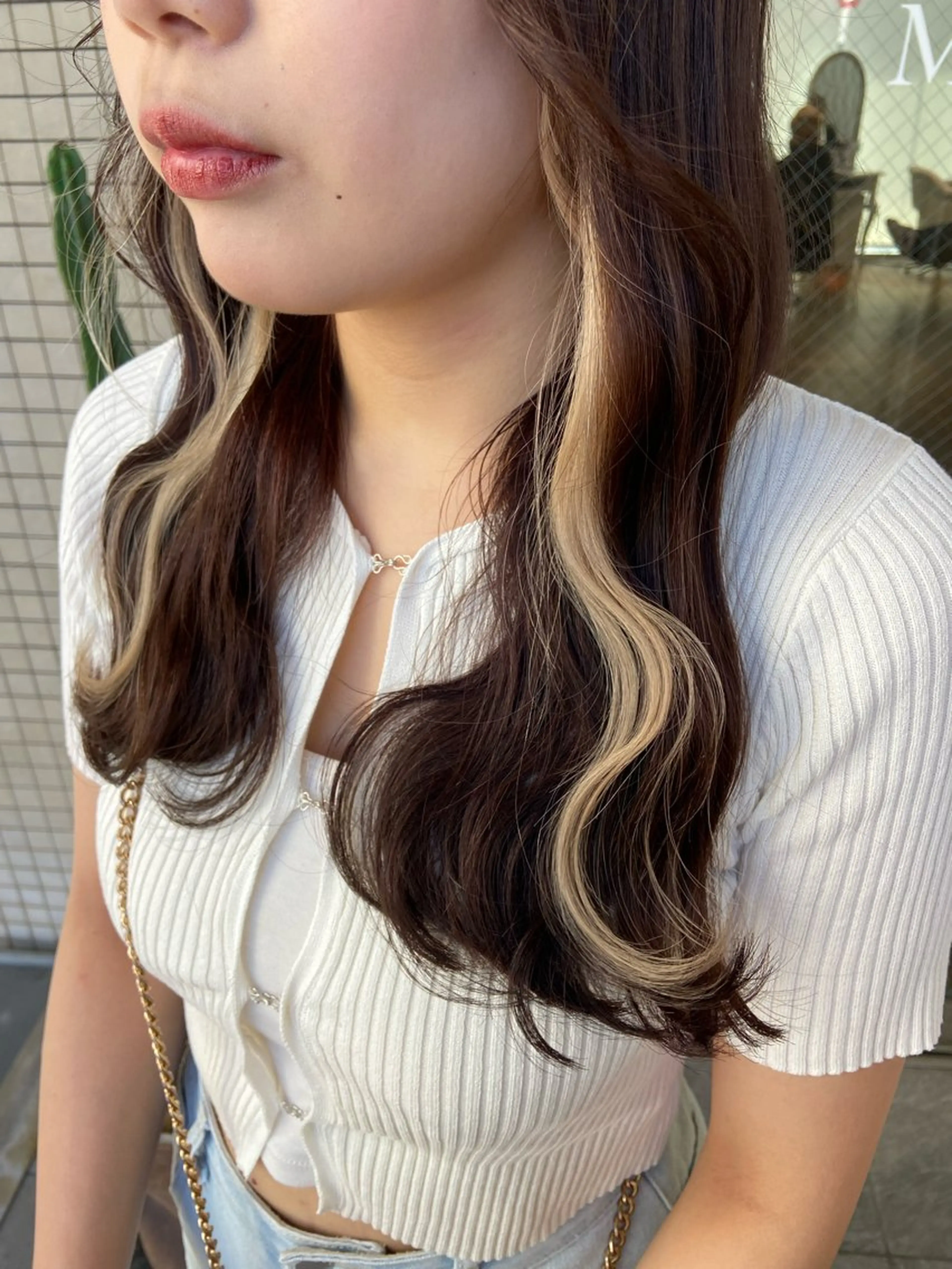 ♥︎好きな色に染めます♥︎💐インナーカラー💐ブリーチ&カラー&4stepトリートメント💐巻き髪無料の写真