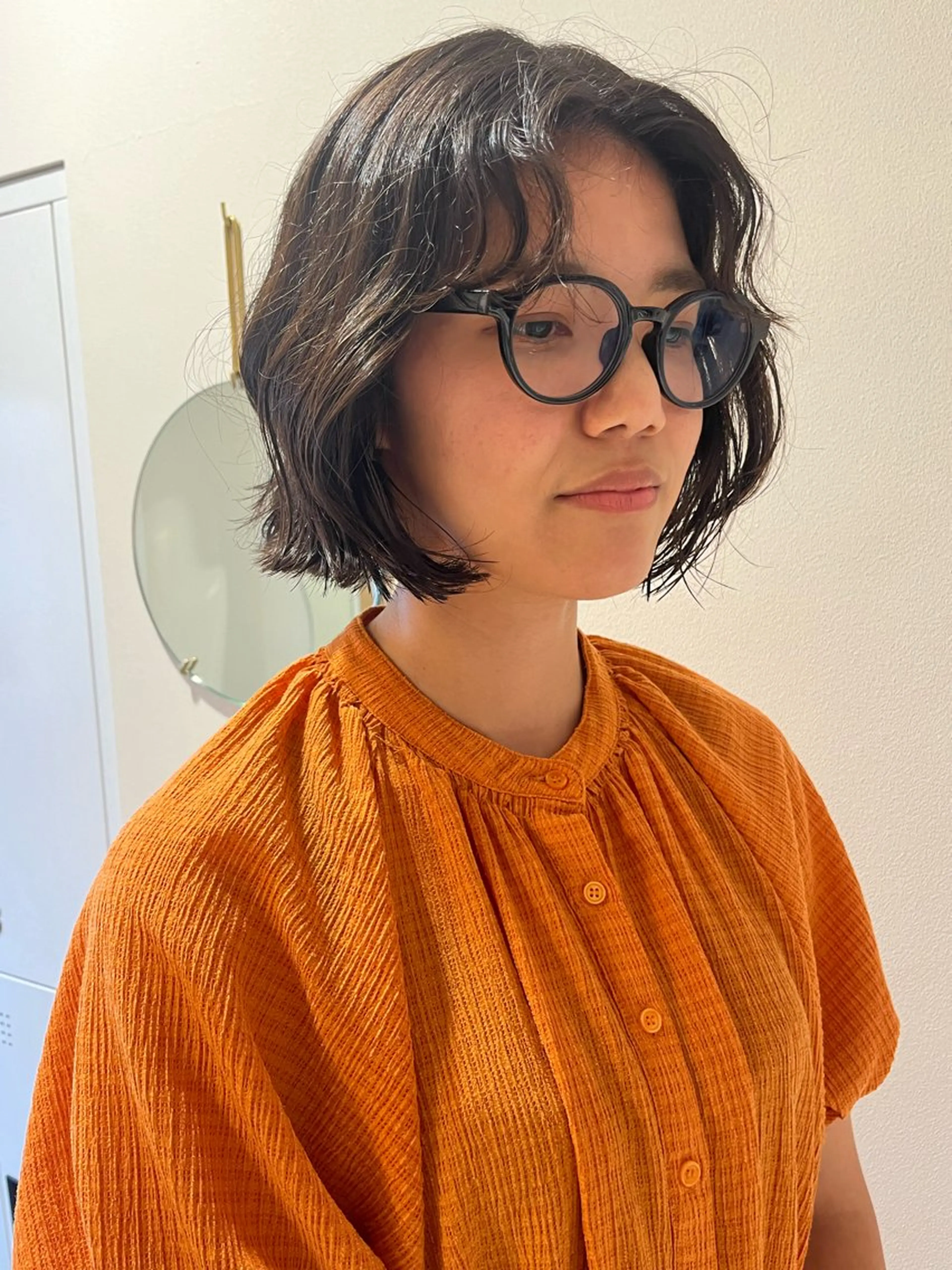 ショート パーマ ニュアンスパーマ GO TODAY シェアサロン 表参道Flos店所属・nishi fuyumiのヘアスタイル