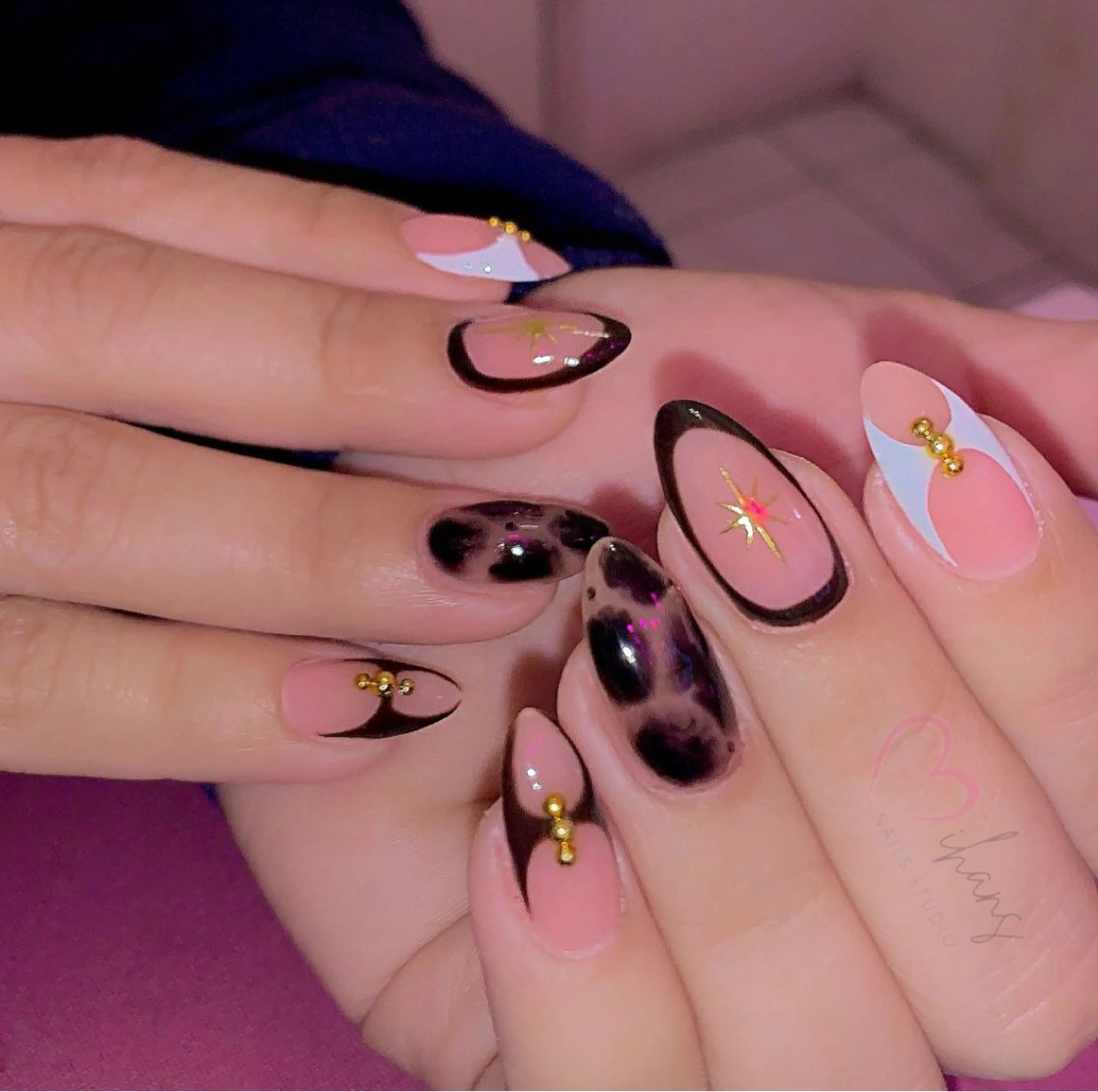 ネイル 韓国ネイル 持ち込み ニュアンスネイル ネイルチップ ハンドネイル TABI ANA.CHUOのネイルデザイン