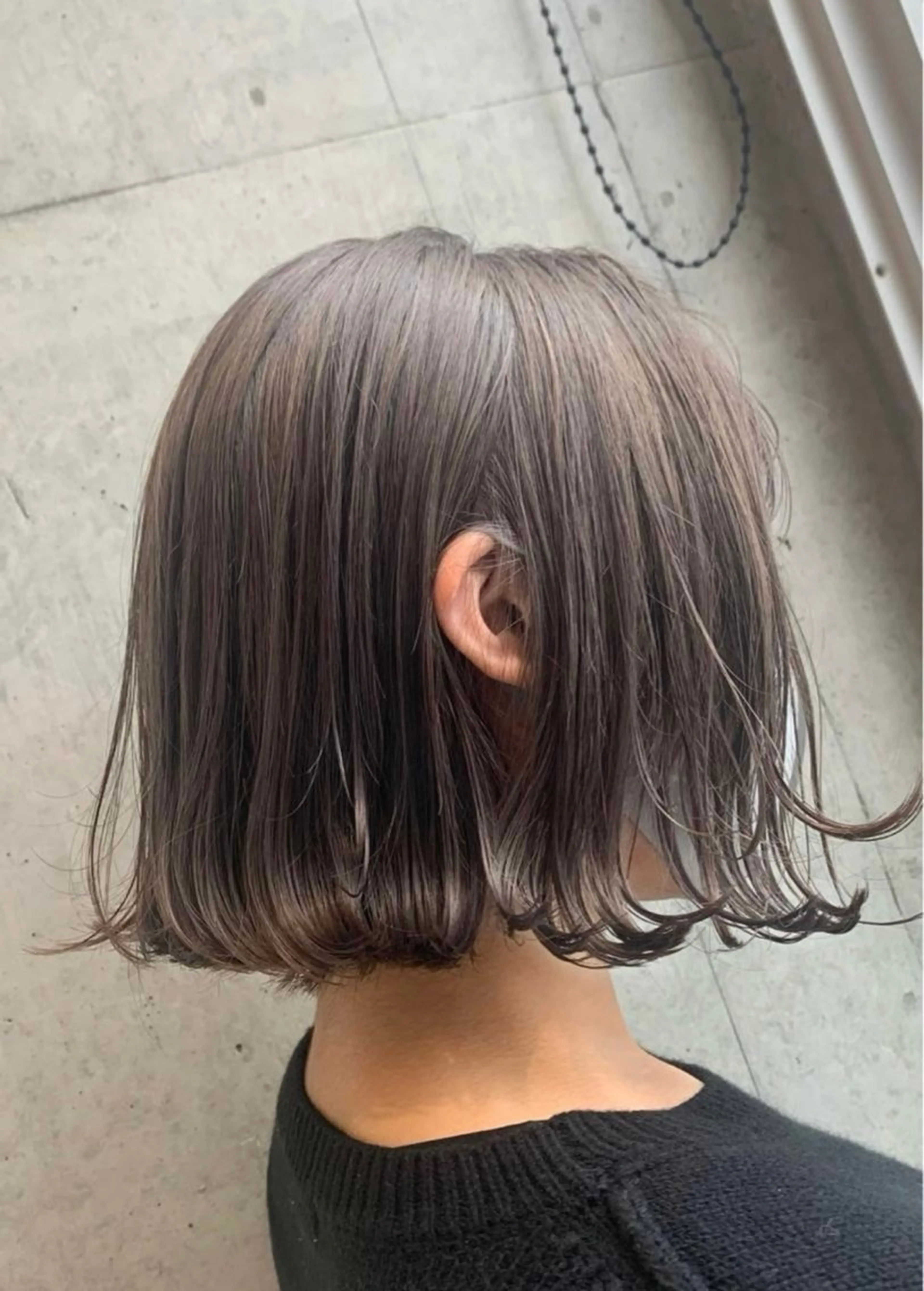 ショート ボブ 外ハネヘア カット ヘアカラー トリートメント 藤森結子/韓国ヘア/ パーソナルカラー診断のヘアスタイル