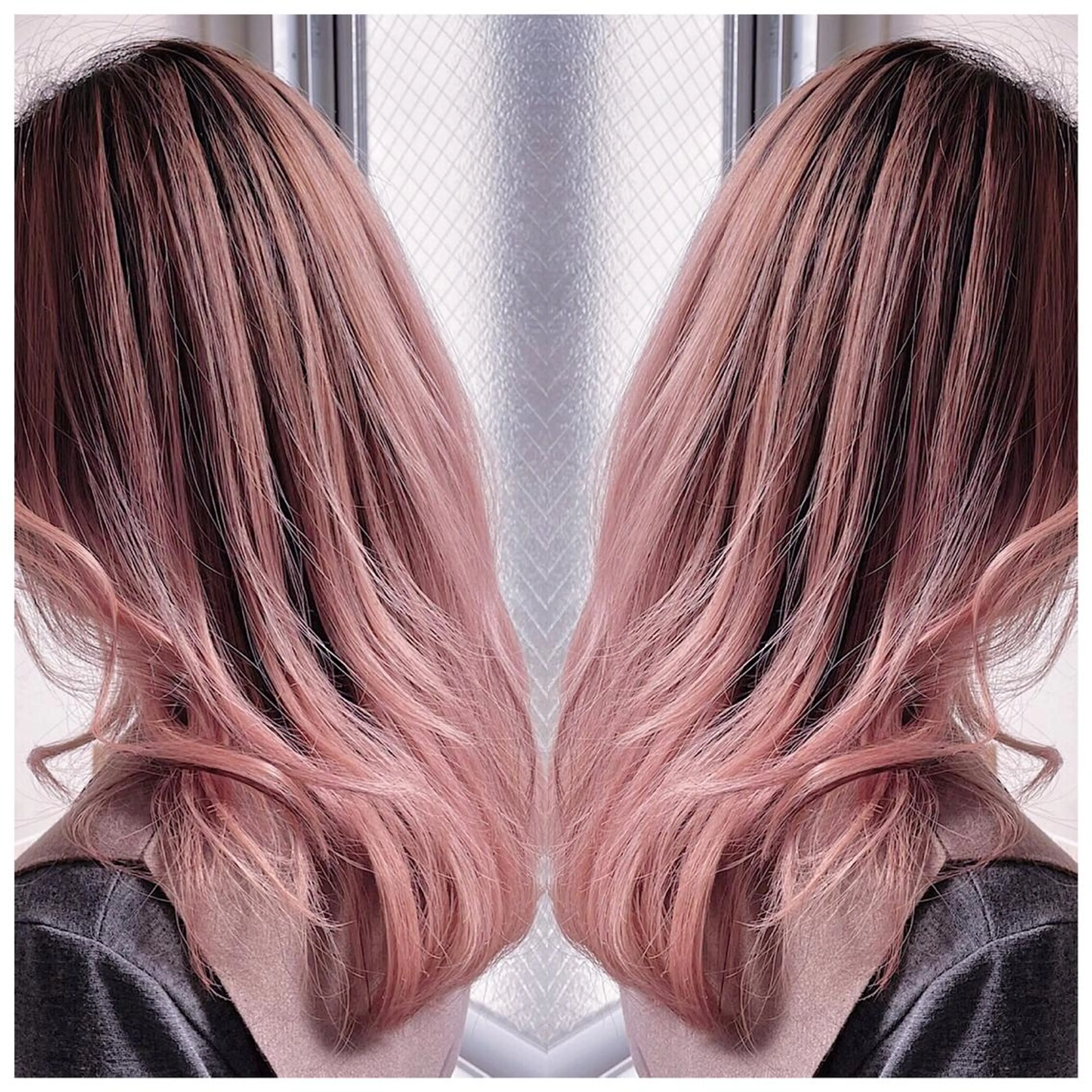 ロング カラー バレイヤージュ レイヤーカット . NANAのヘアスタイル