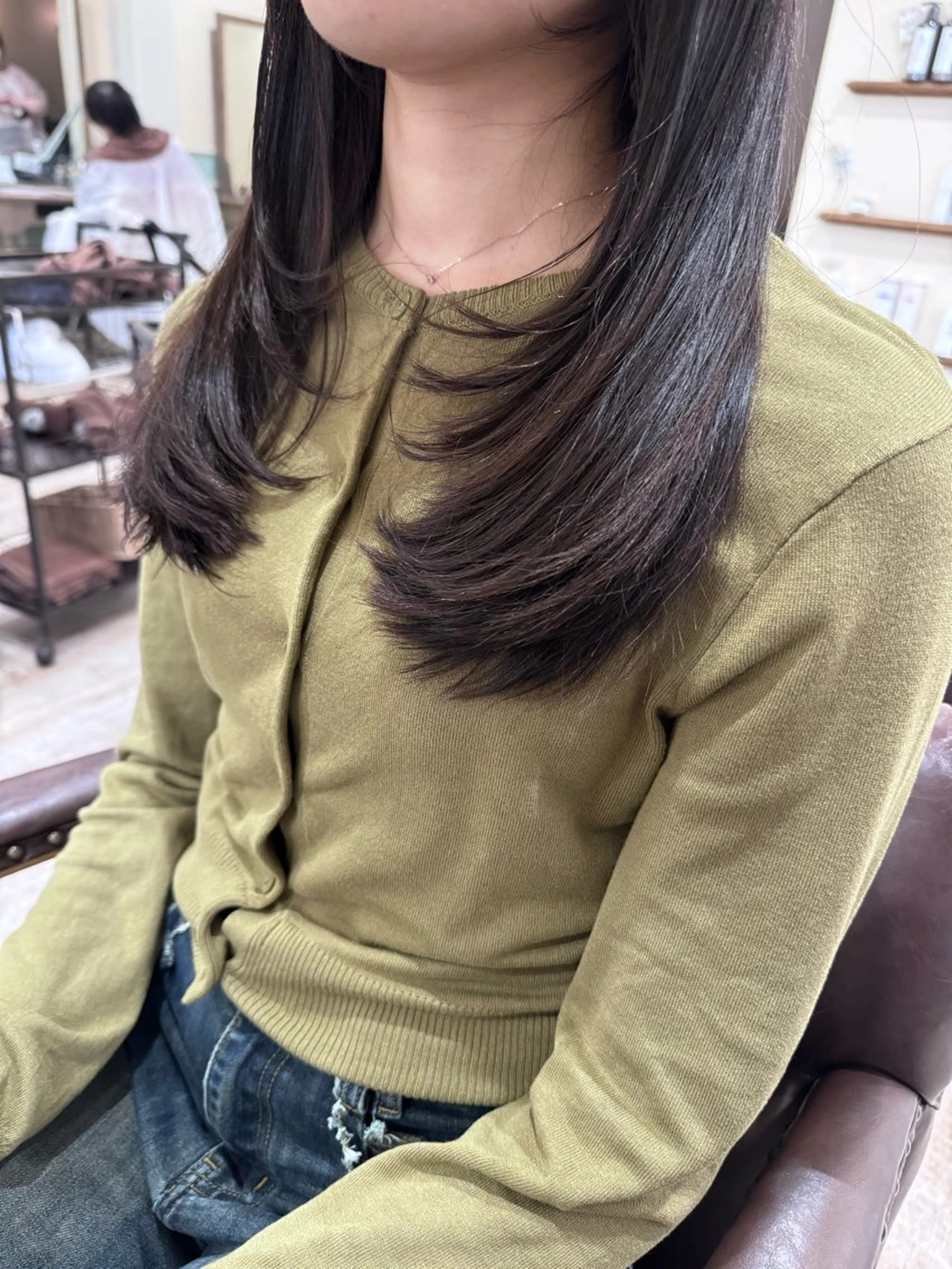 ロング カラー イルミナカラー 髪質改善 レイヤーカット トリートメント カット ヘアカラー トリートメント 新越谷noble店長 松本拓也▶◀*.のヘアスタイル