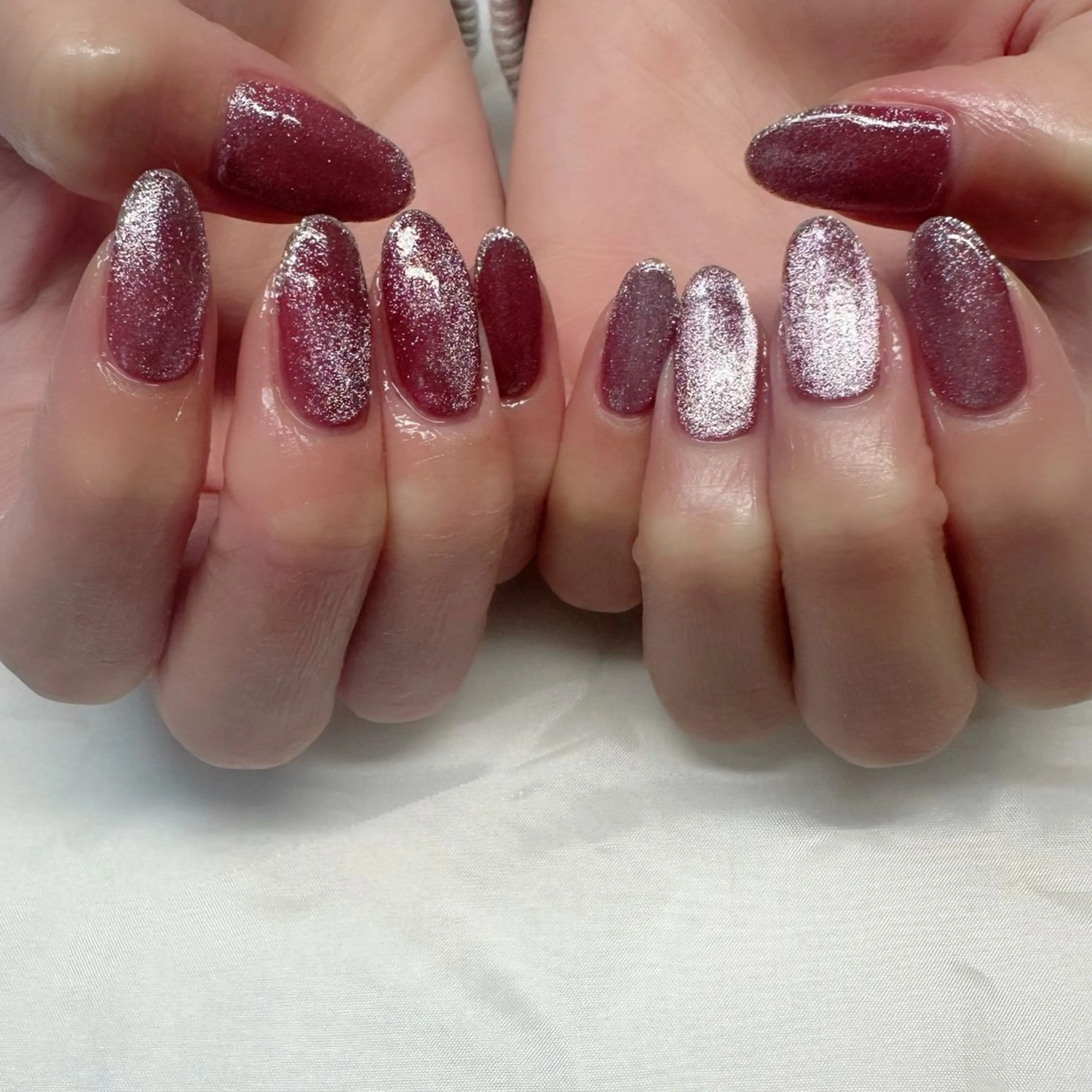 ネイル クリアネイル 氷ネイル・うるうるネイル 韓国ネイル ラメ(グリッター) マグネットネイル 🪞KAPE NAIL 🪞のネイルデザイン