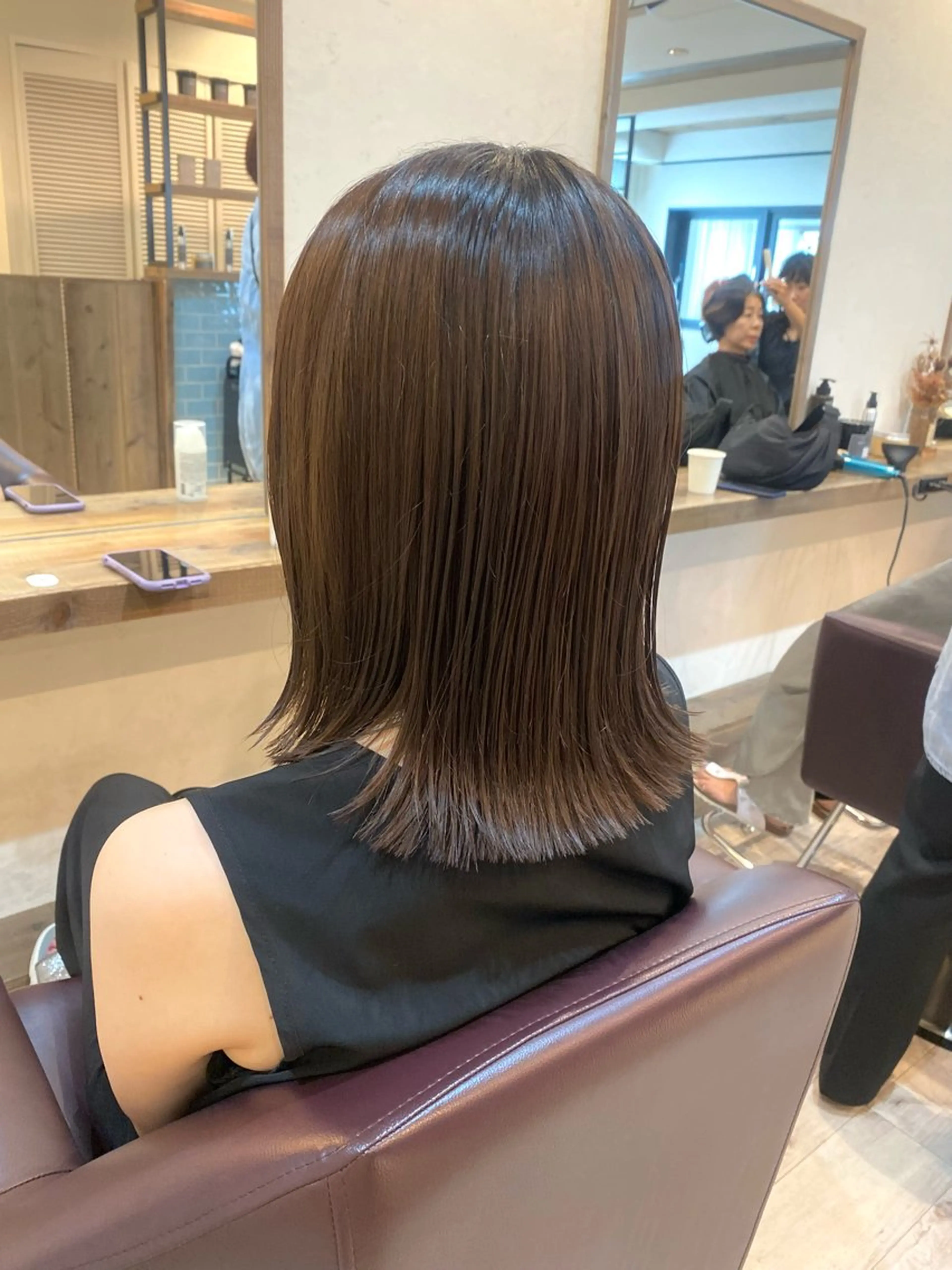 ミディアム カット ヘアカラー トリートメント 🍑 モモカ🍑のヘアスタイル