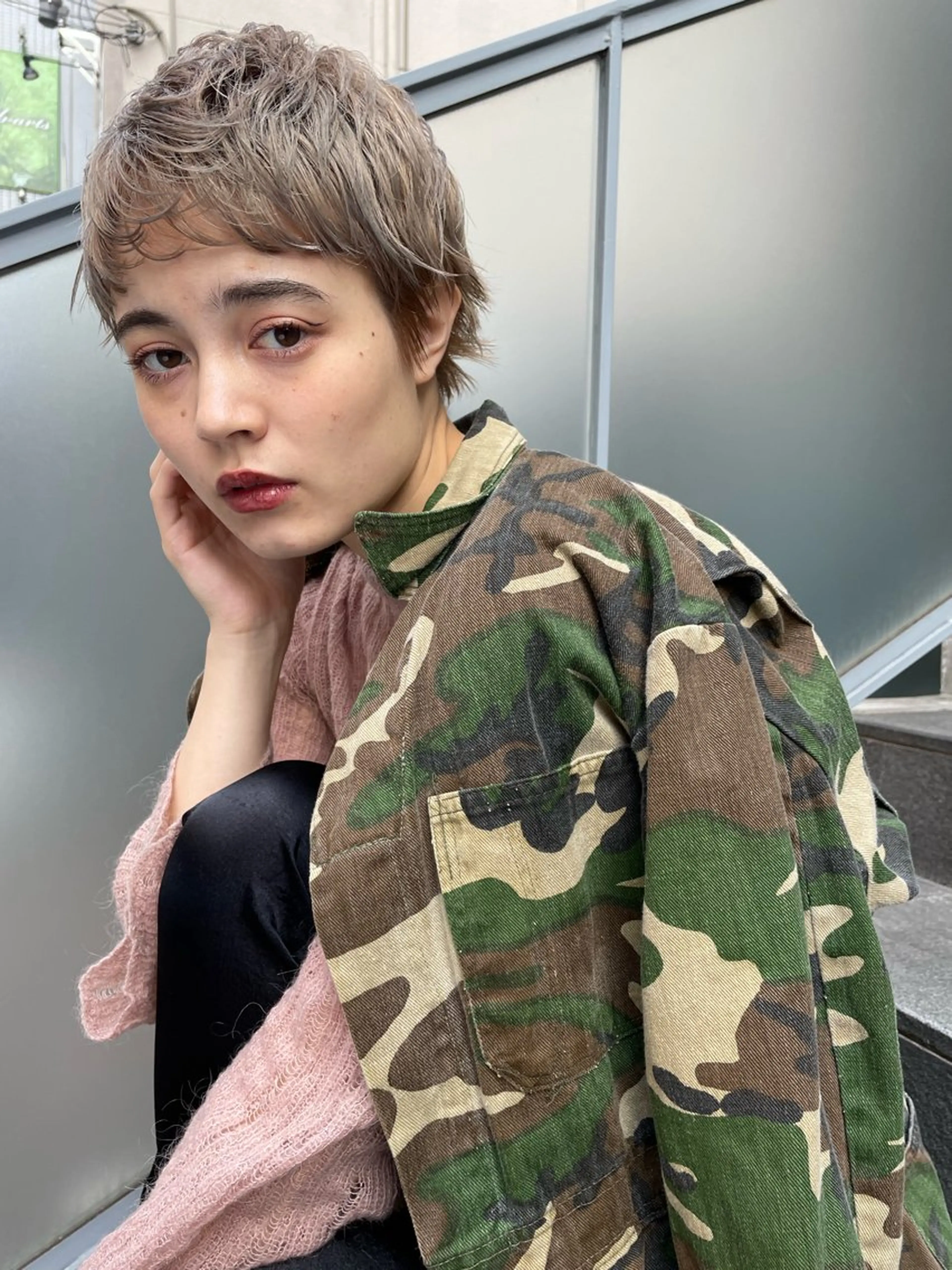 ショート カラー カット ヘアカラー トリートメント ショート/ボブ/ 心斎橋/宮脇美奈のヘアスタイル