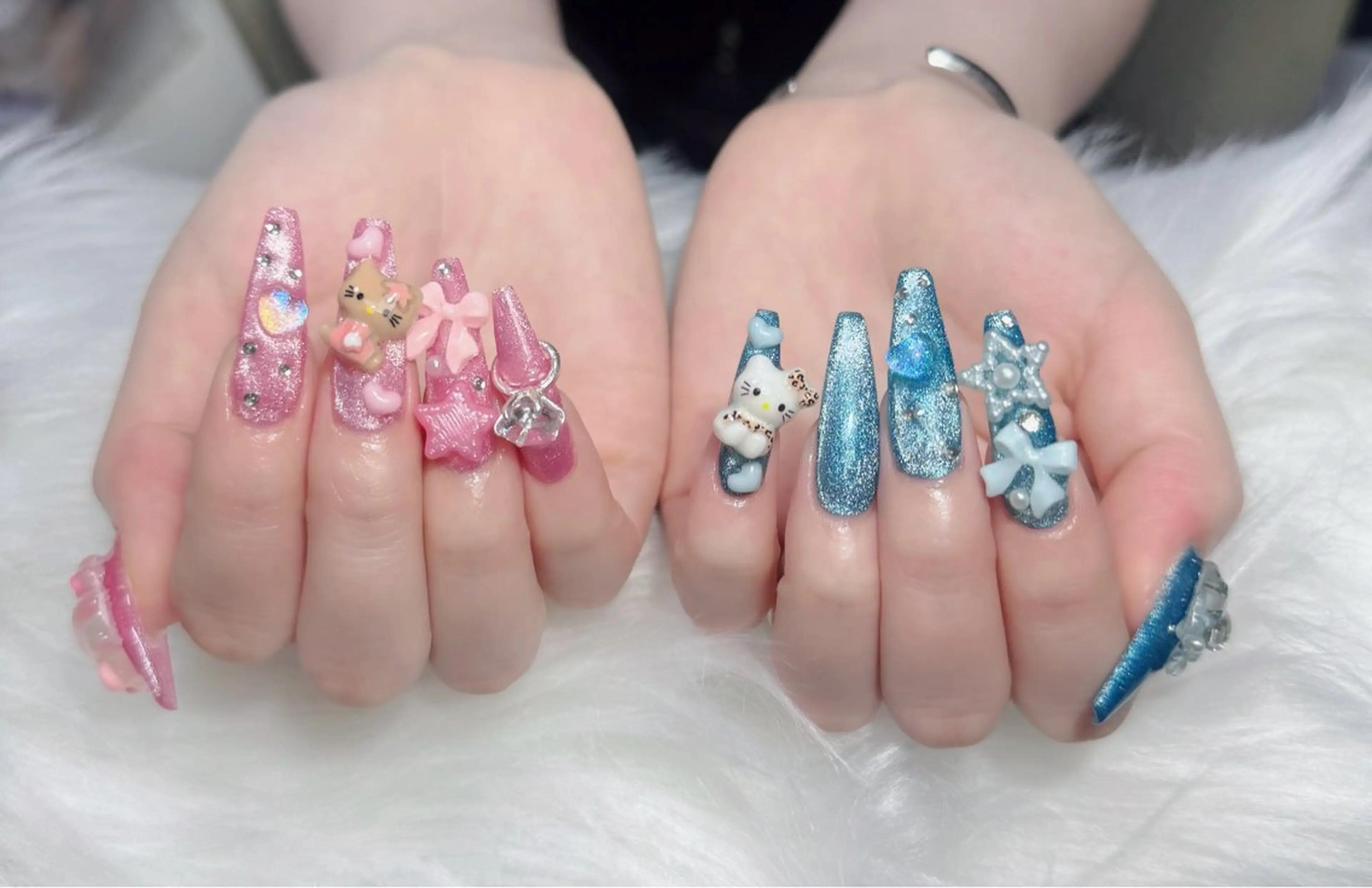 ネイル アートネイル フレンチネイル ジェルネイル 韓国ネイル マグネットネイル Lenie Nail Salonのネイルデザイン