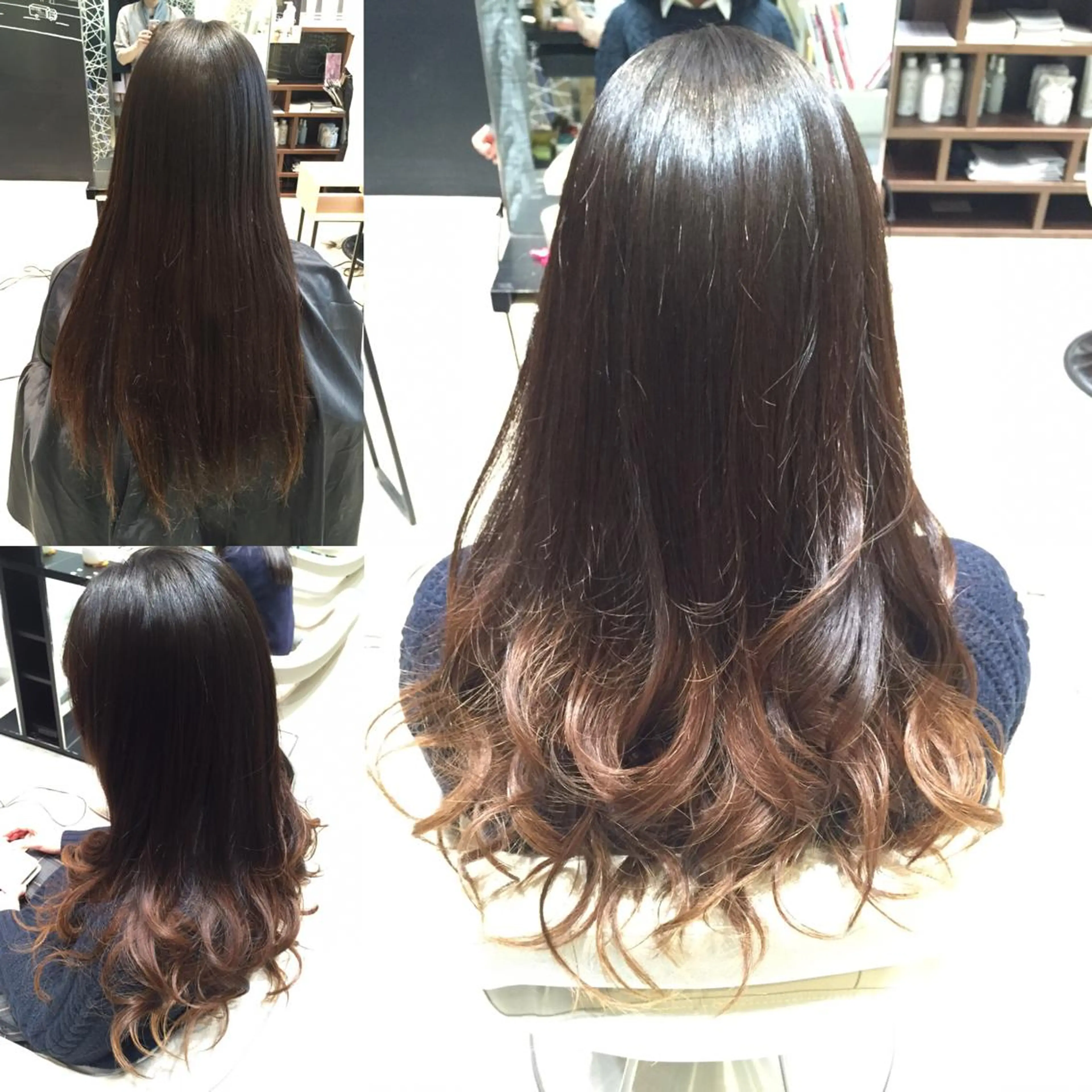 ミディアム セミロング ロング カラー グラデーションカラー Re:ta KANZOのヘアスタイル