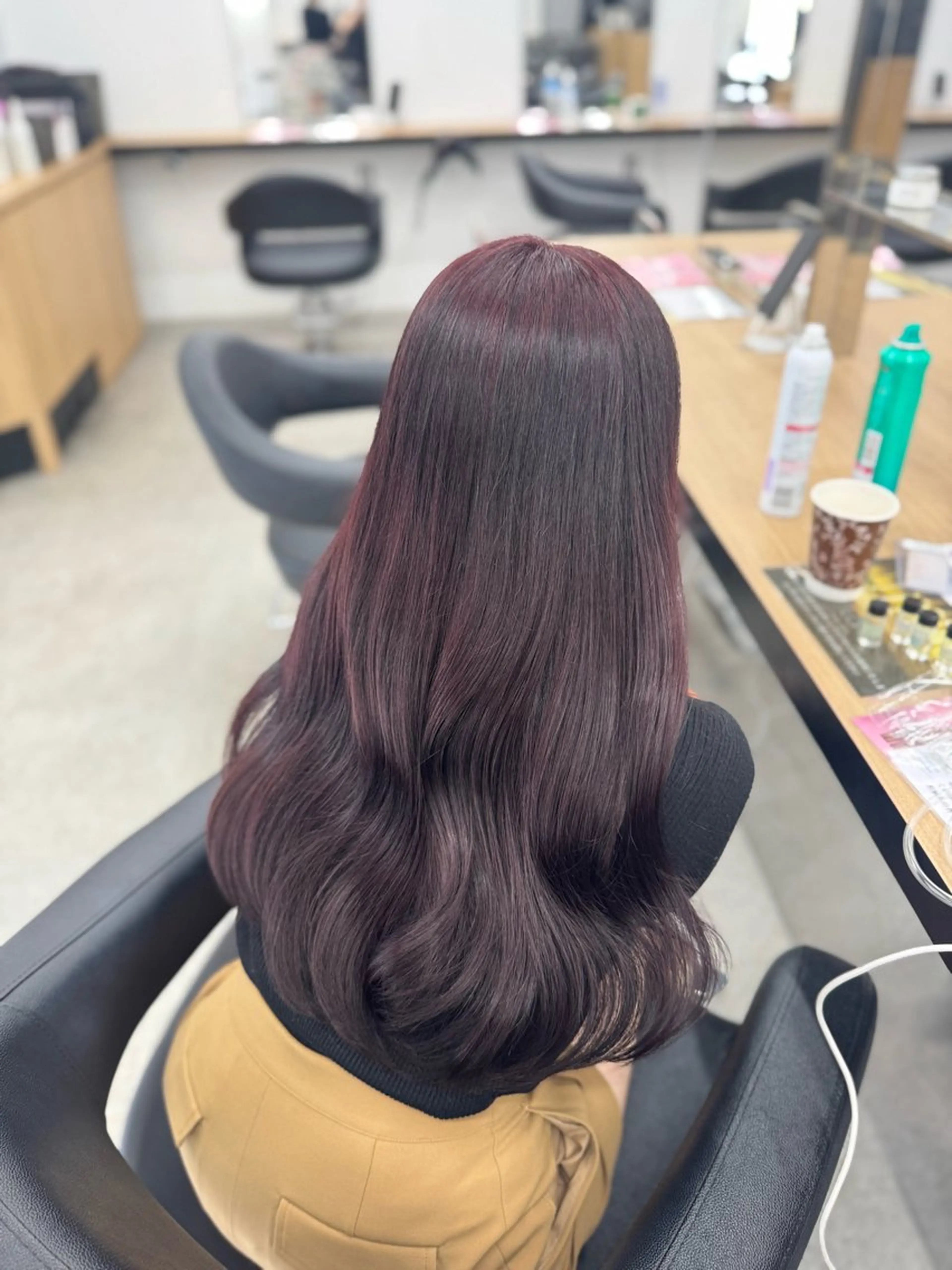 ロング カラー ヘアアレンジ ヘアカラー トリートメント ヘッドスパ ヘアセット 🤍淡色ピンク&ラベ ンダーYUKI🤍のヘアスタイル