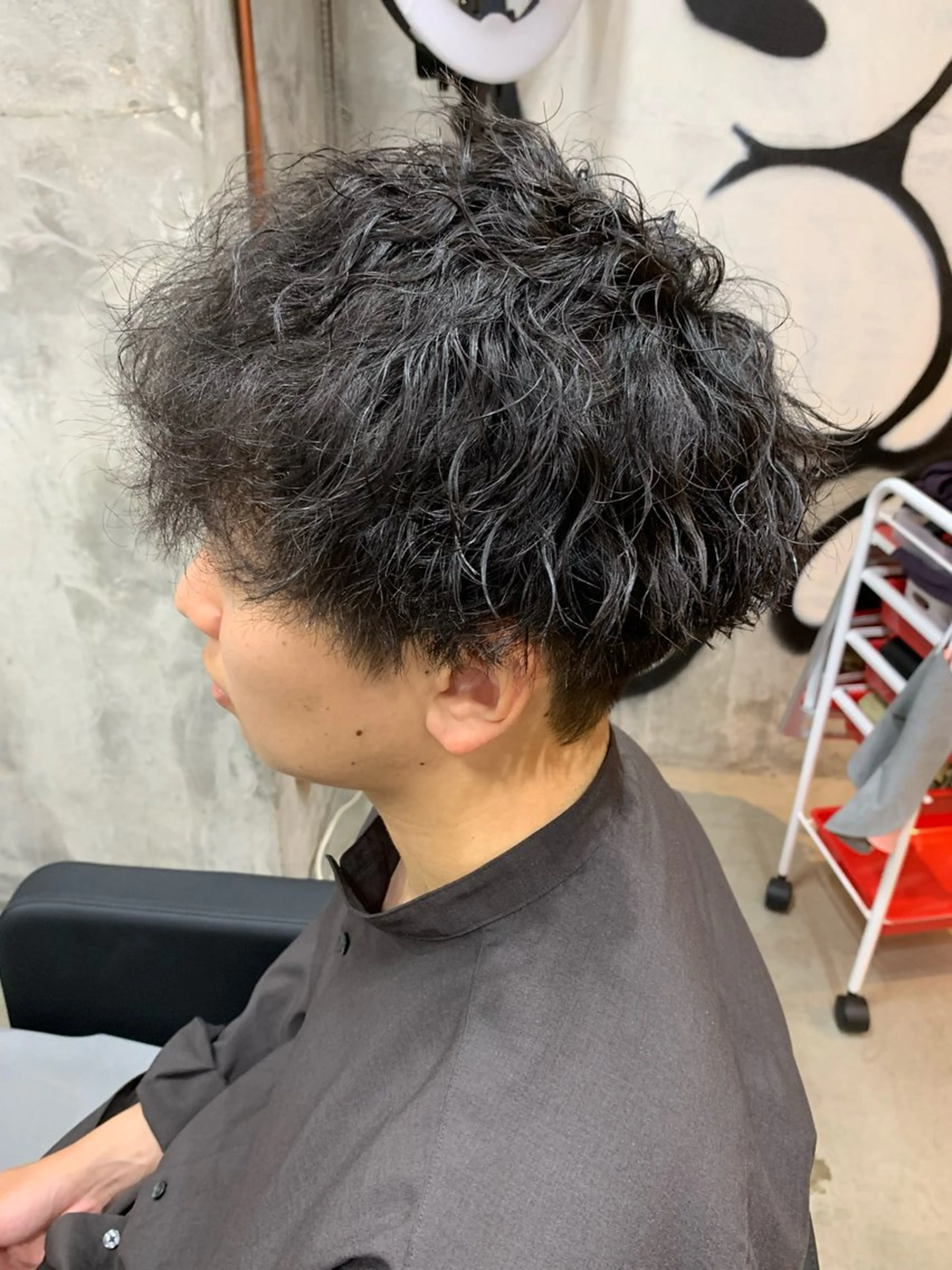 パーマ メンズ マッシュ メンズパーマ ツイストスパイラルパーマ スパイラルパーマ カット パーマ ⚡️メンズパーマ特化 mens支持◎/忠地のヘアスタイル