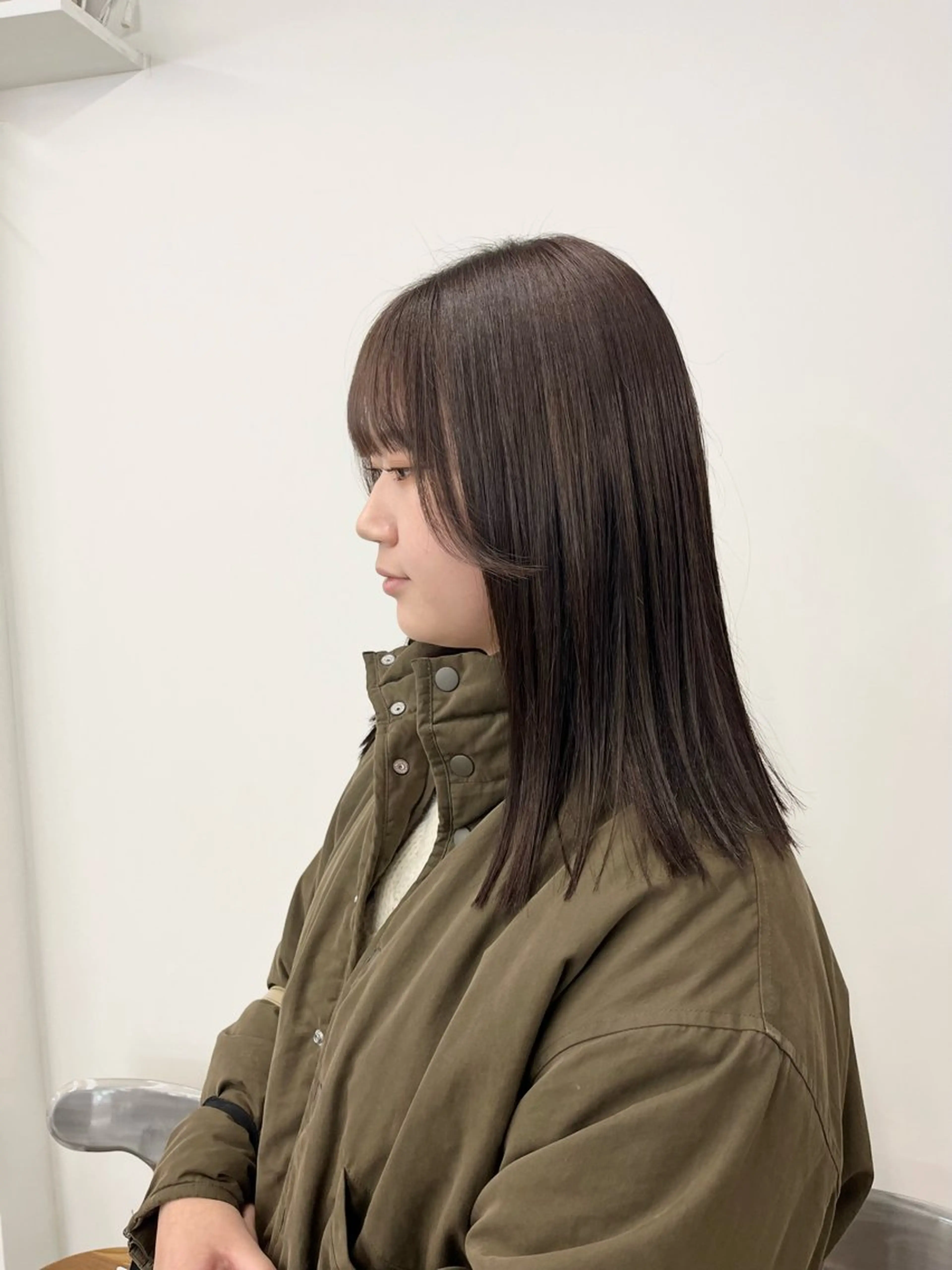 セミロング カラー ヘアアレンジ 成人式 結婚式・ブライダル グレージュ オリーブグレージュ オリーブグレー HIROKO / 透明感暖色カラー🎀のヘアスタイル