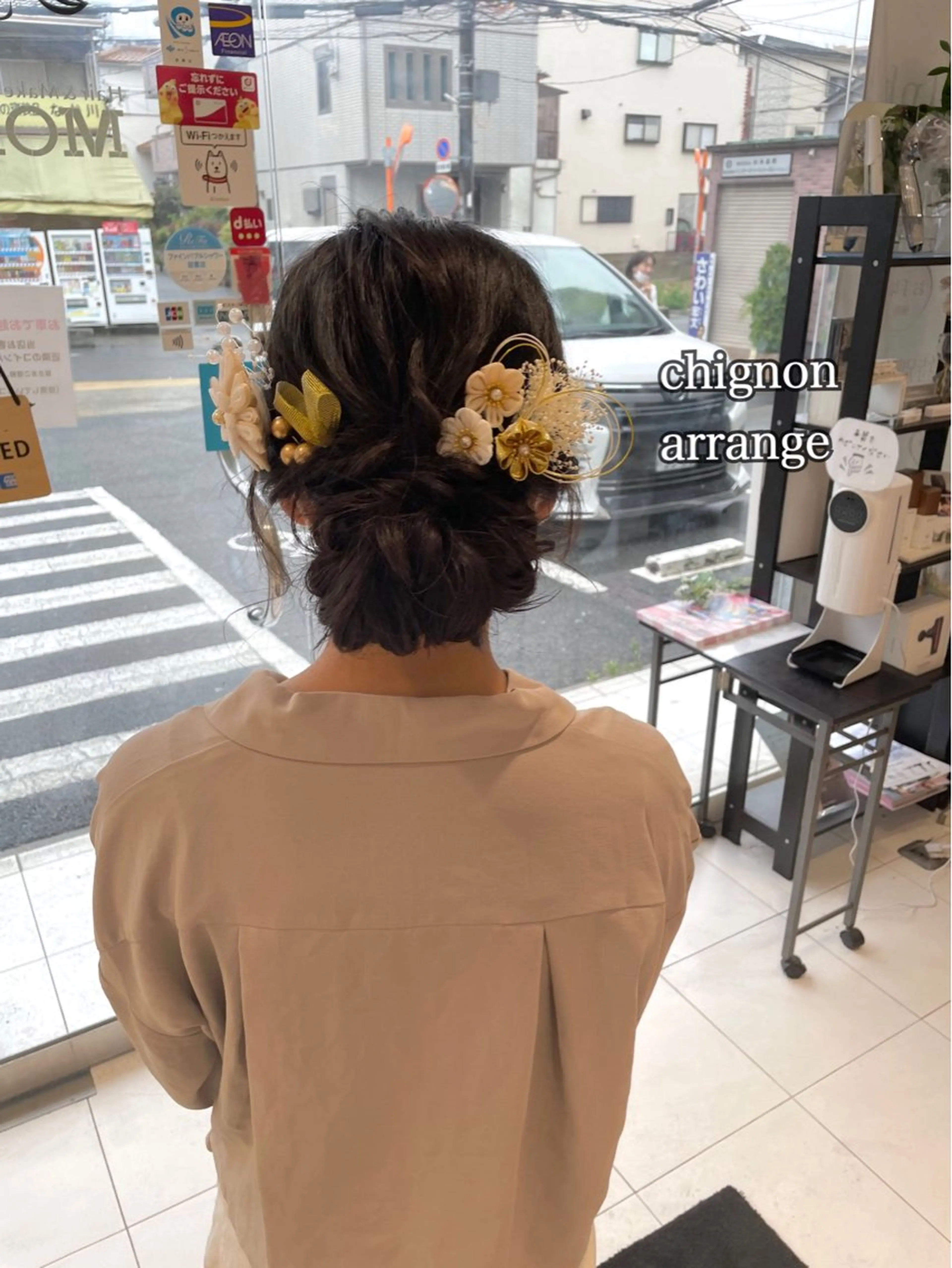 ヘアアレンジ 成人式 お団子ヘア 結婚式・ブライダル 簡単アレンジ 玉ねぎヘアー AYU / MODE K's 松原のヘアスタイル